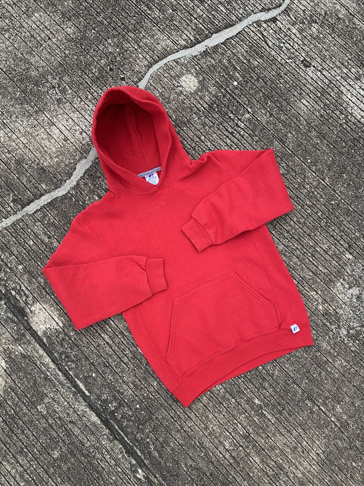 Russell Athletic × Vintage Vintage Red Russell Athletic Hoodie Size US XS / EU 42 / 0 - 1 Thumbnail
