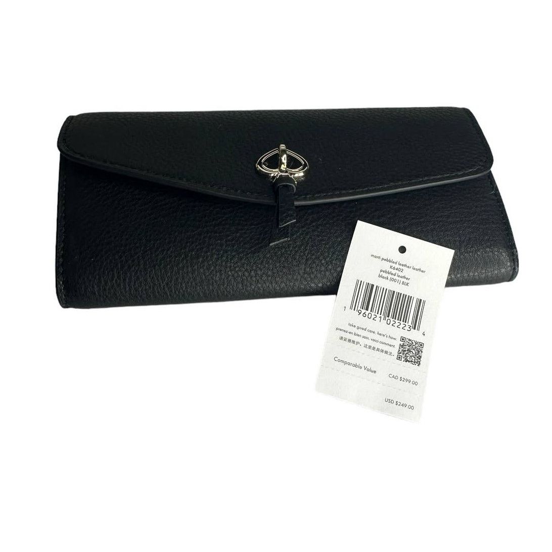 Kate Spade Kate Spade Marti Large Slim Pebbled Leather Flap Wallet Size ONE SIZE - 5 Thumbnail