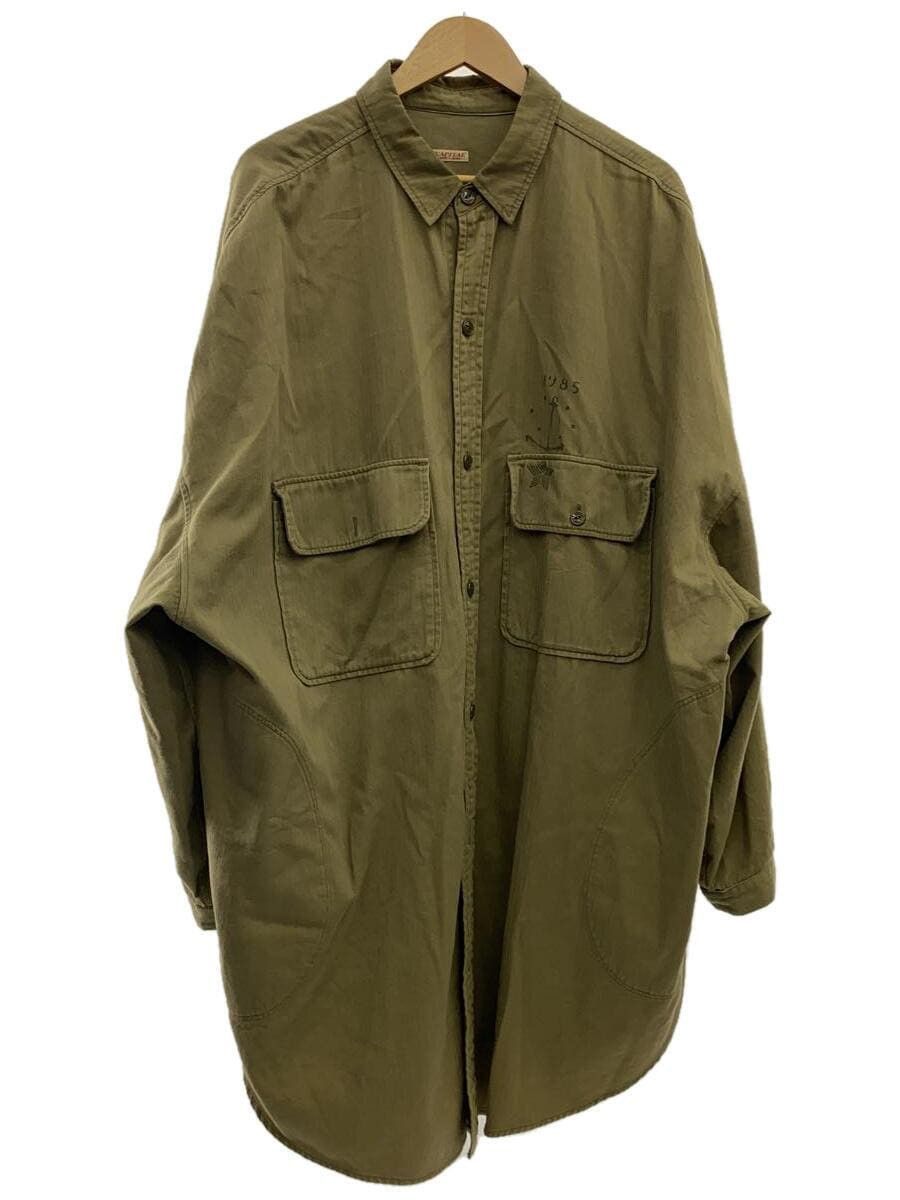 image of Kapital Oversized Slappy Shirt in Khaki, Men's (Size 2XL)