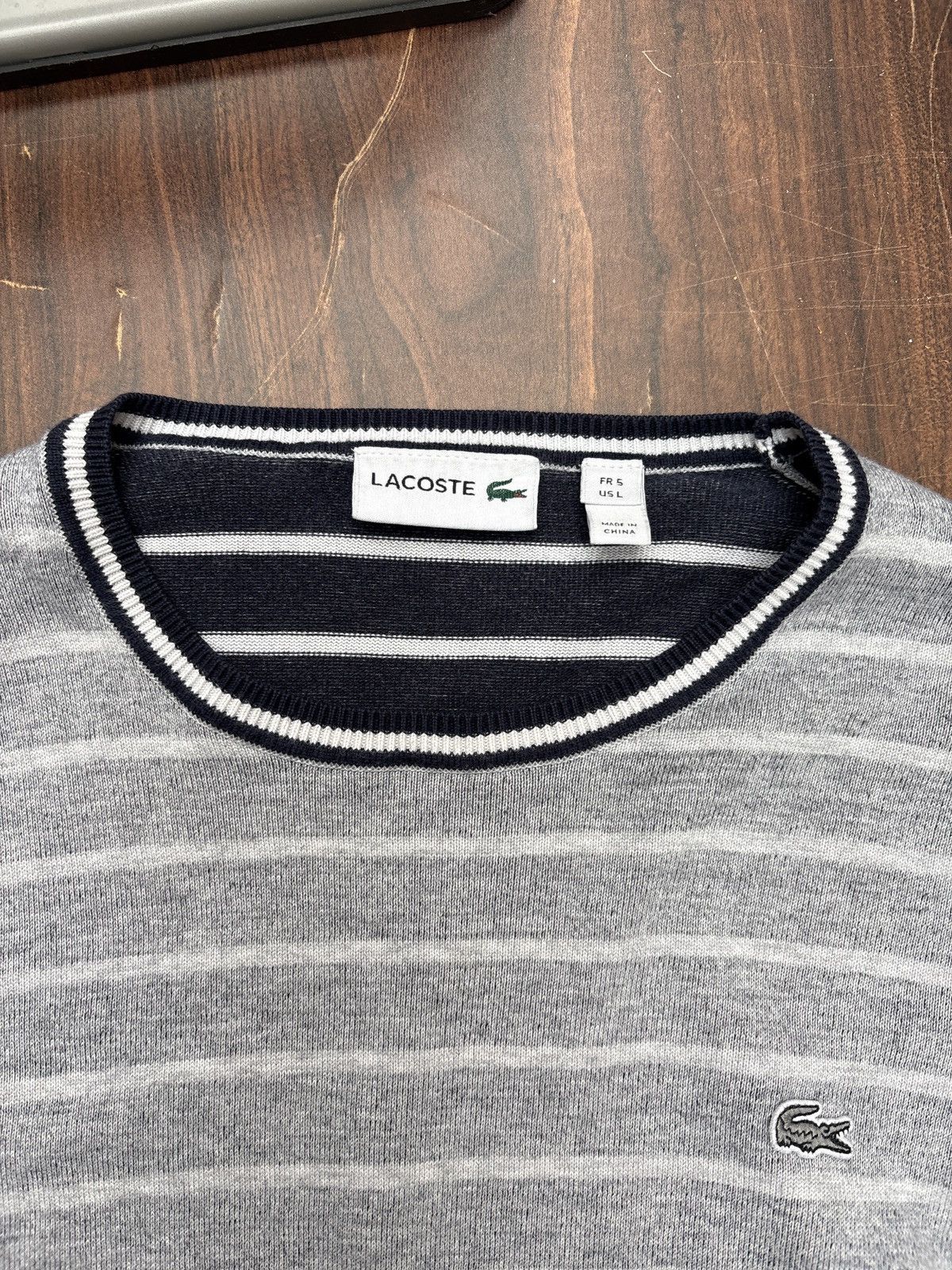Lacoste Vintage Lacoste two tone striped sweater Size US L / EU 52-54 / 3 - 4 Thumbnail