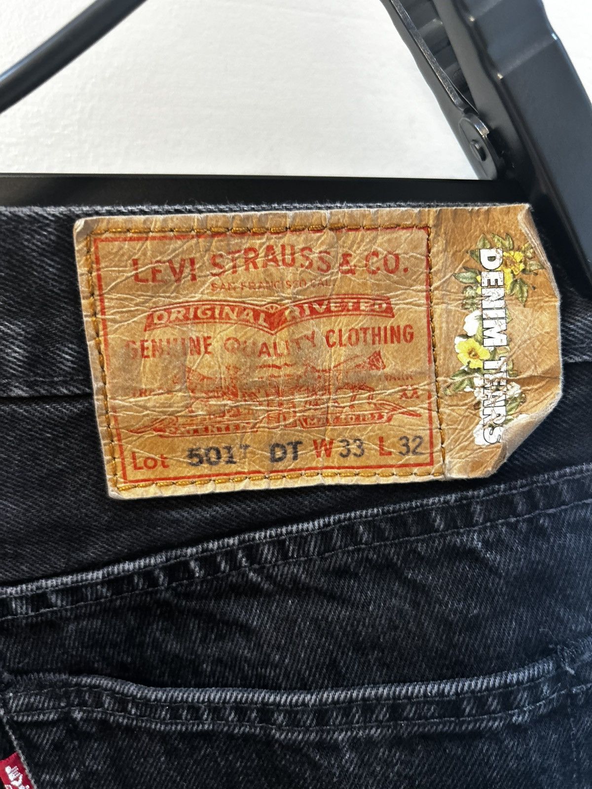 Denim Tears X Levi's Jeans Rare Sample Black on Black