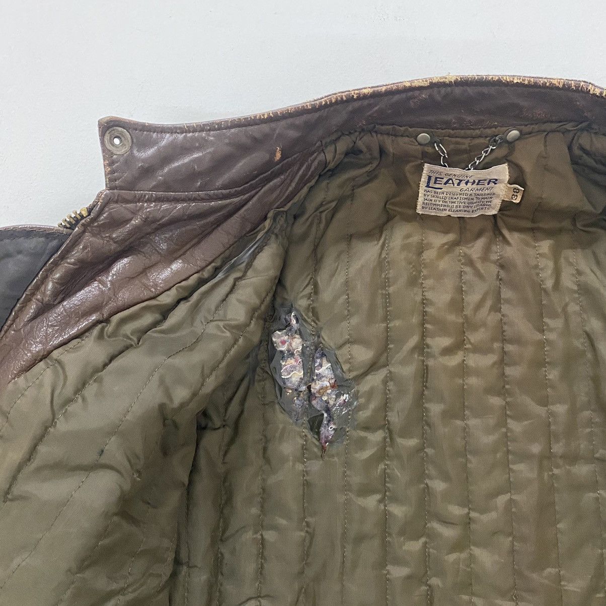Genuine Leather ✨50s Motorcycle biker leather jacket size 38 Size US S / EU 44-46 / 1 - 11 Thumbnail