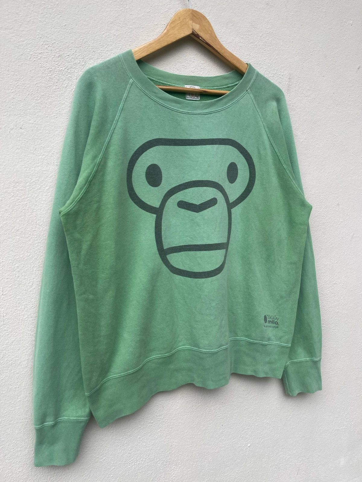 Bape × Nigo Vintage Baby Milo By A Bathing Ape Crewneck Sweatshirt Size US M / EU 48-50 / 2 - 2 Thumbnail