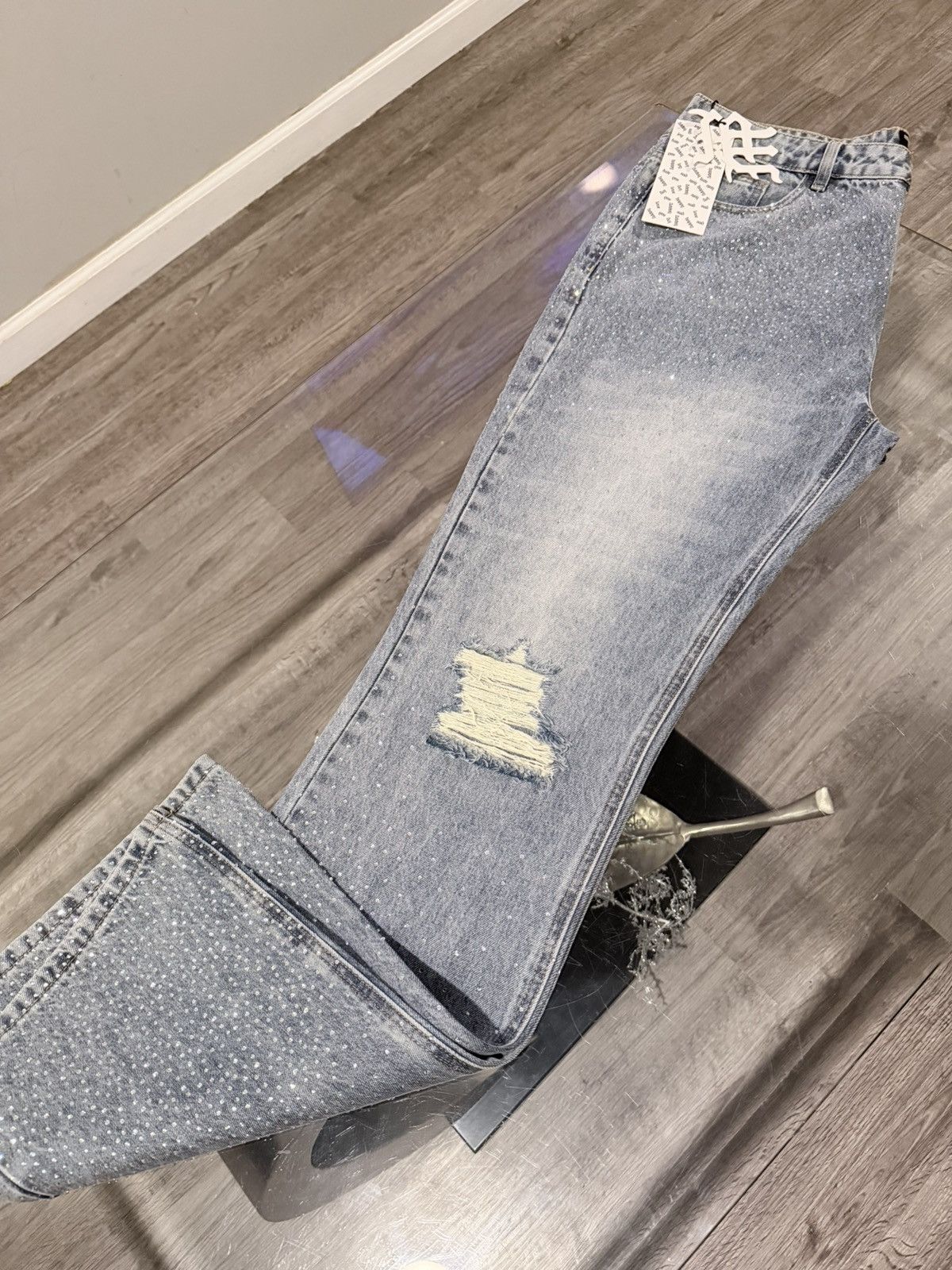 Other Mixed Emotions Rhines stone Jeans Size US 36 / EU 52 - 1 Thumbnail