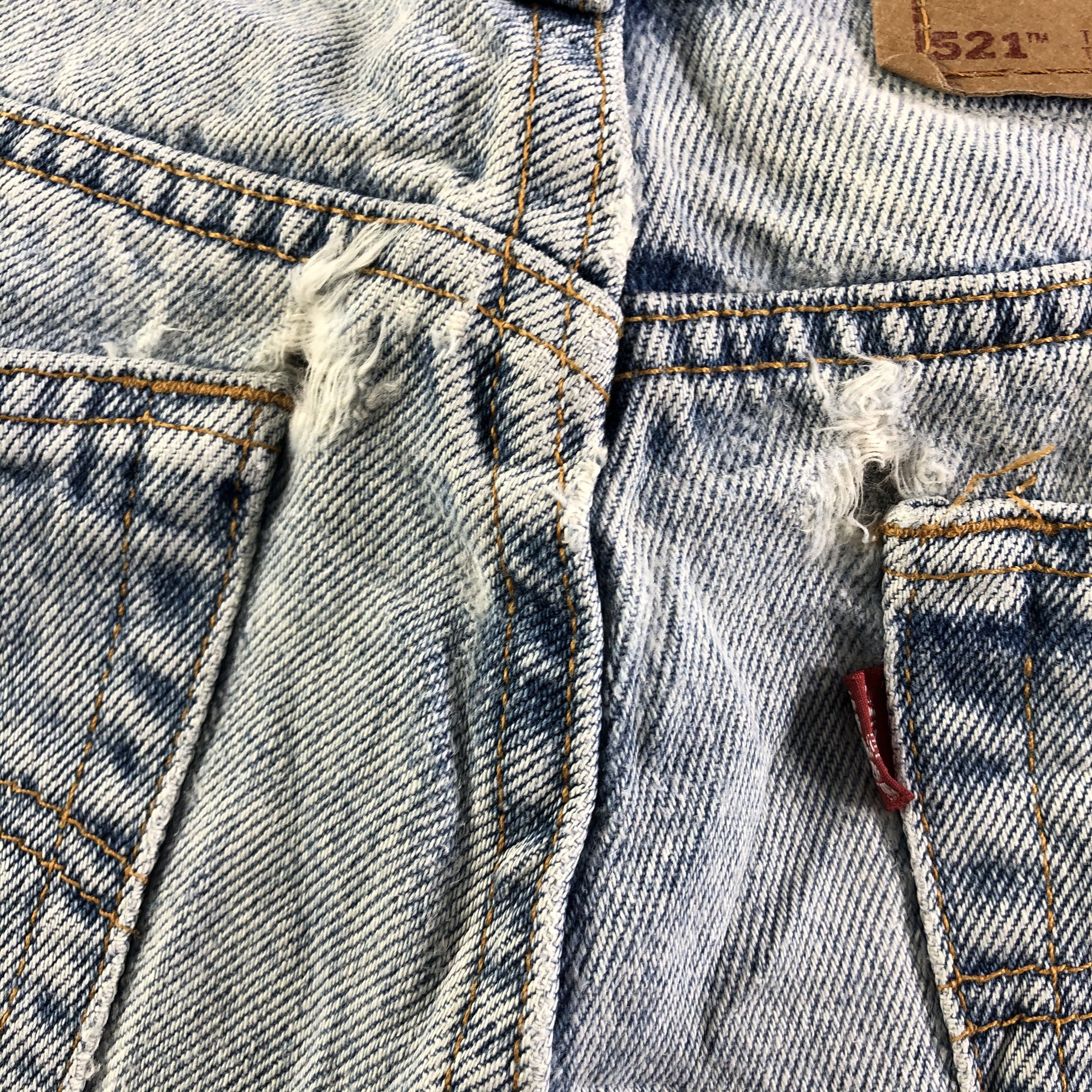 Levi's Vintage Light Wash Levis 521 Jeans-J4475 Size US 28 / EU 44 - 8 Thumbnail