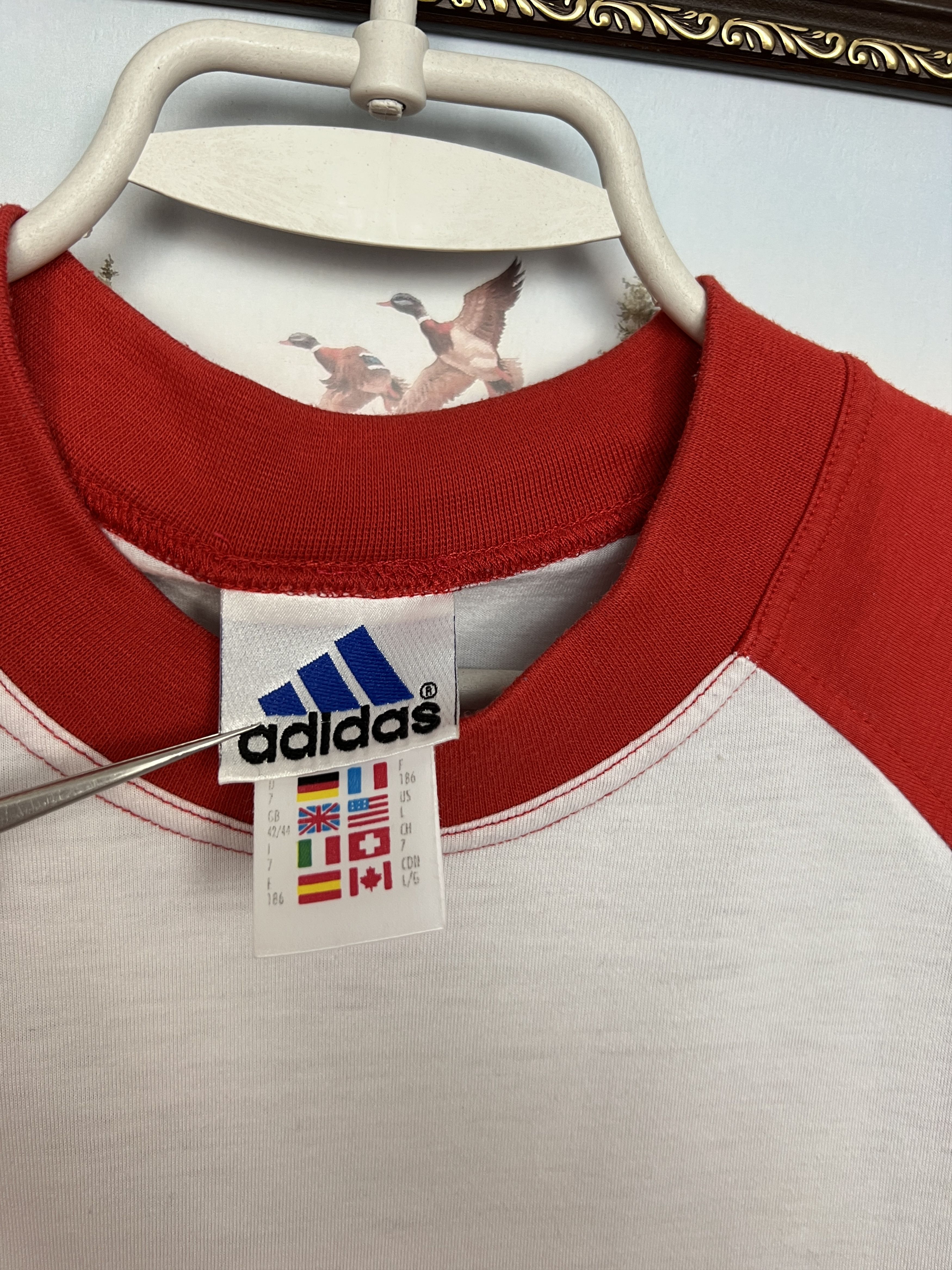Adidas Vintage 90's Hungary Football Train Polo Shirt Soccer Jersey Size US L / EU 52-54 / 3 - 4 Thumbnail