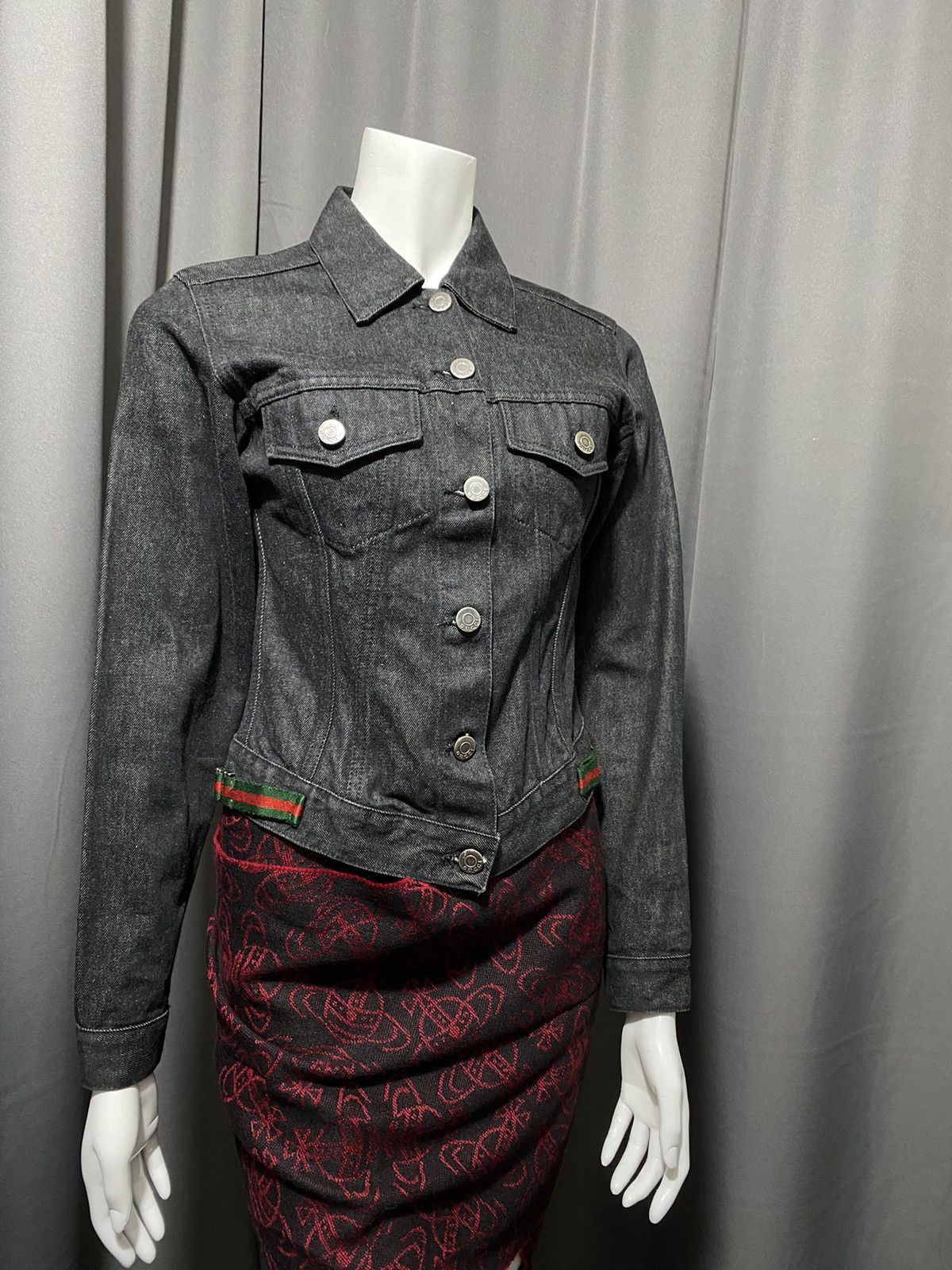 ジャケット・アウター 1998 Gucci by Tom Ford GUCCI Tom Ford 1998 Black Denim Jacket - メルカリ