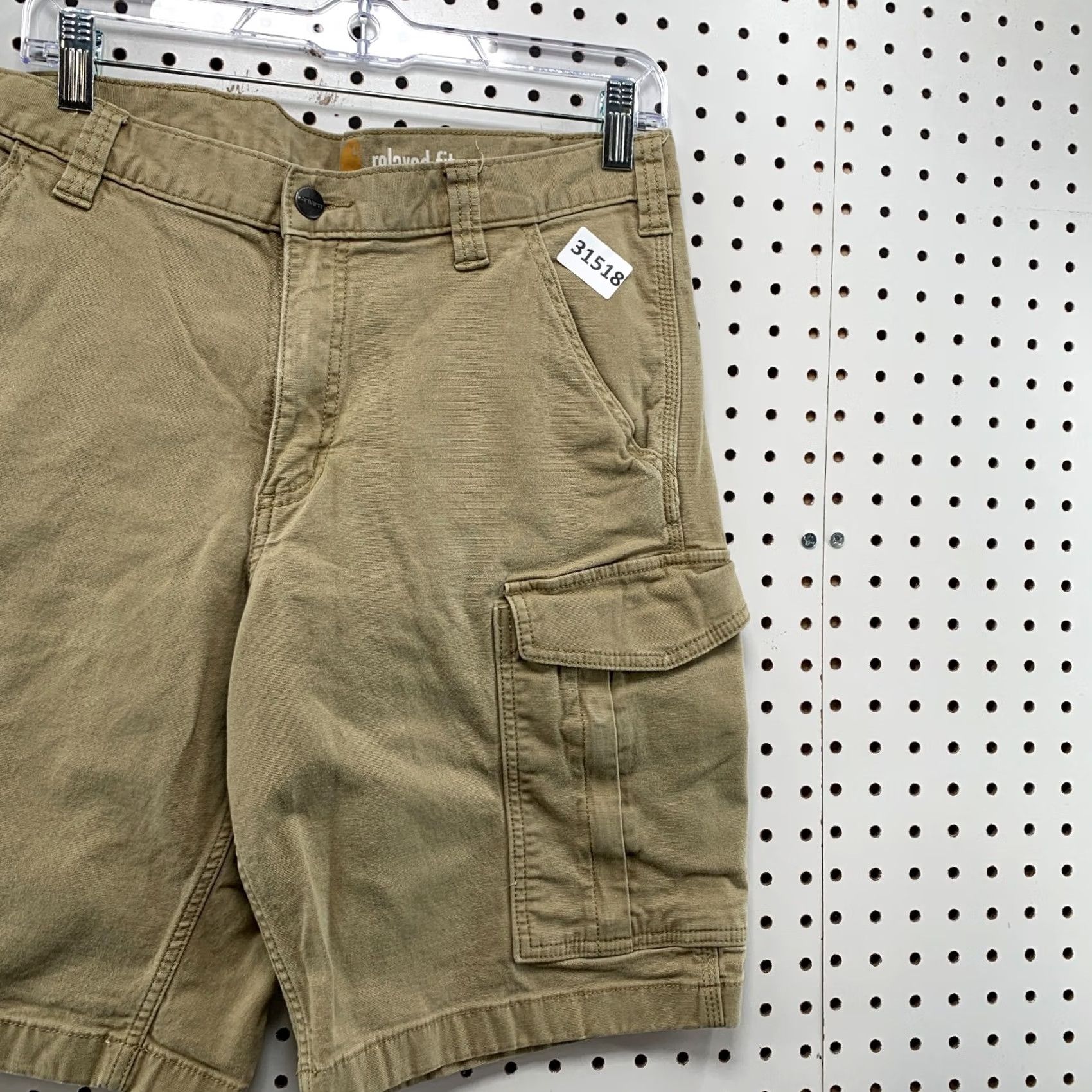 Carhartt Carhartt Canvas Cargo Utility Shorts Mens Size 32x10 Tan Casual Workwear Size US 32 / EU 48 - 4 Thumbnail