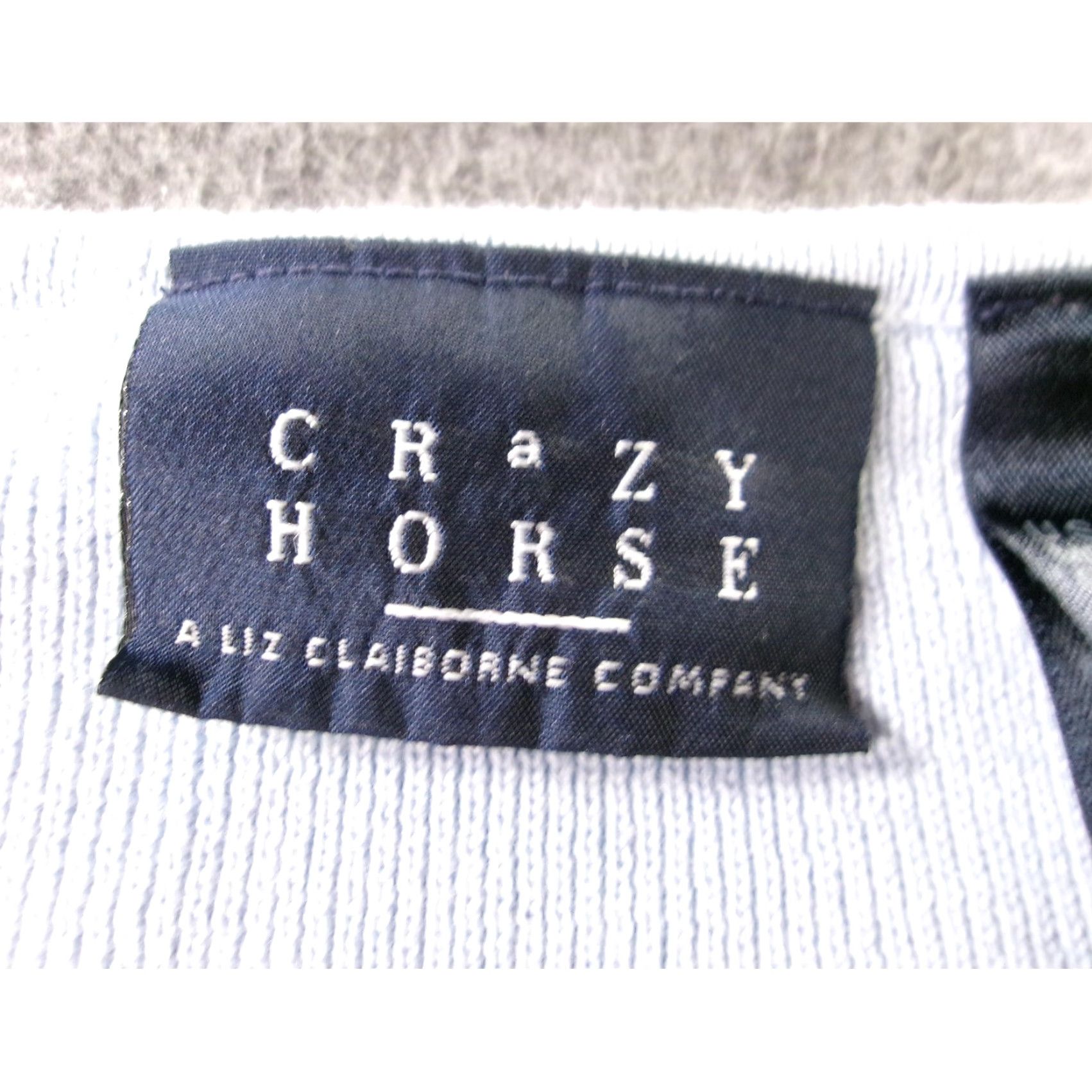 Vintage VINTAGE Crazy Horse Top Womens Large Blue Textured Retro Casual Y2K Hong Kong Size L / US 10 / IT 46 - 7 Thumbnail