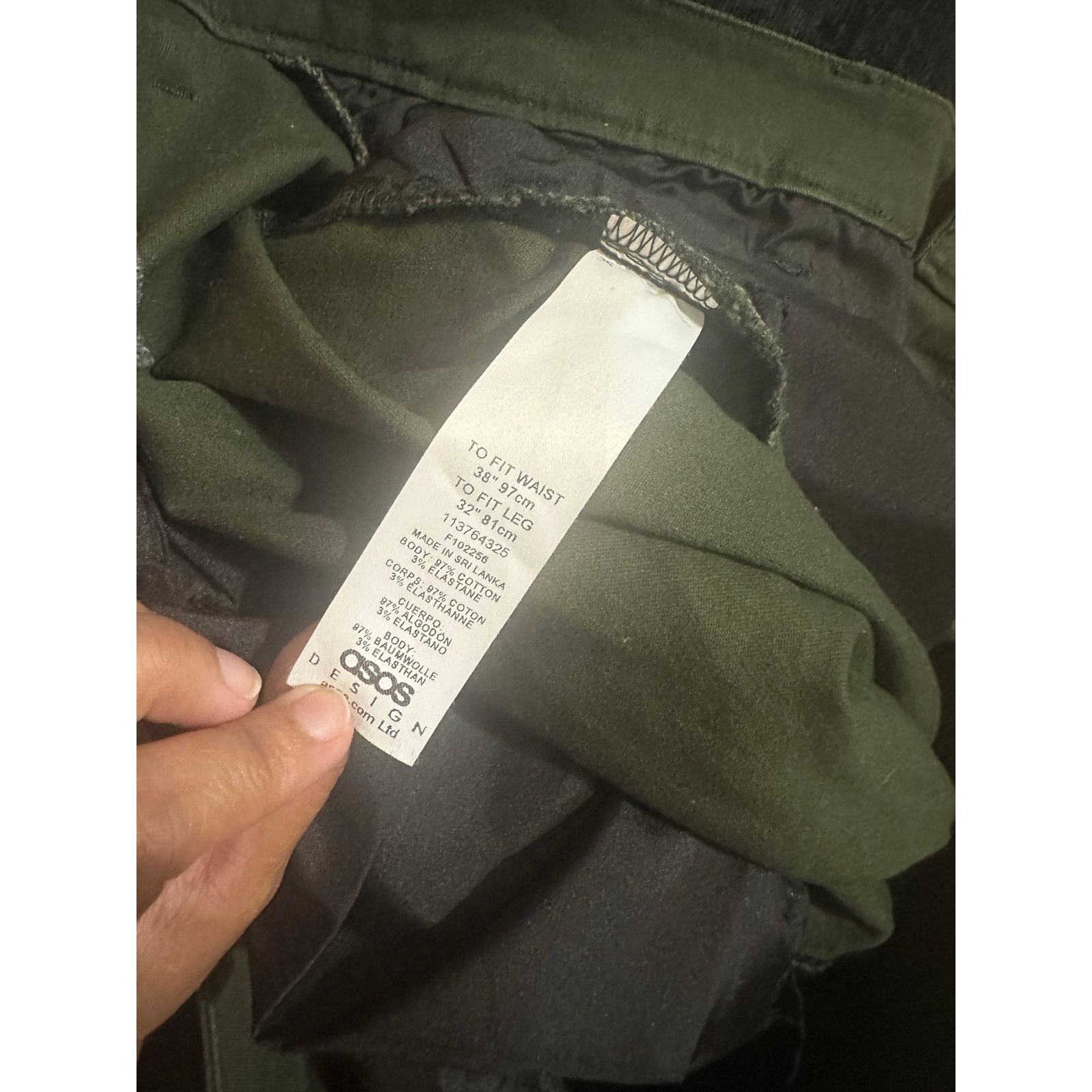 Asos ASOS Design Men’s Green Pants 38x32 Size US 38 / EU 54 - 10 Thumbnail