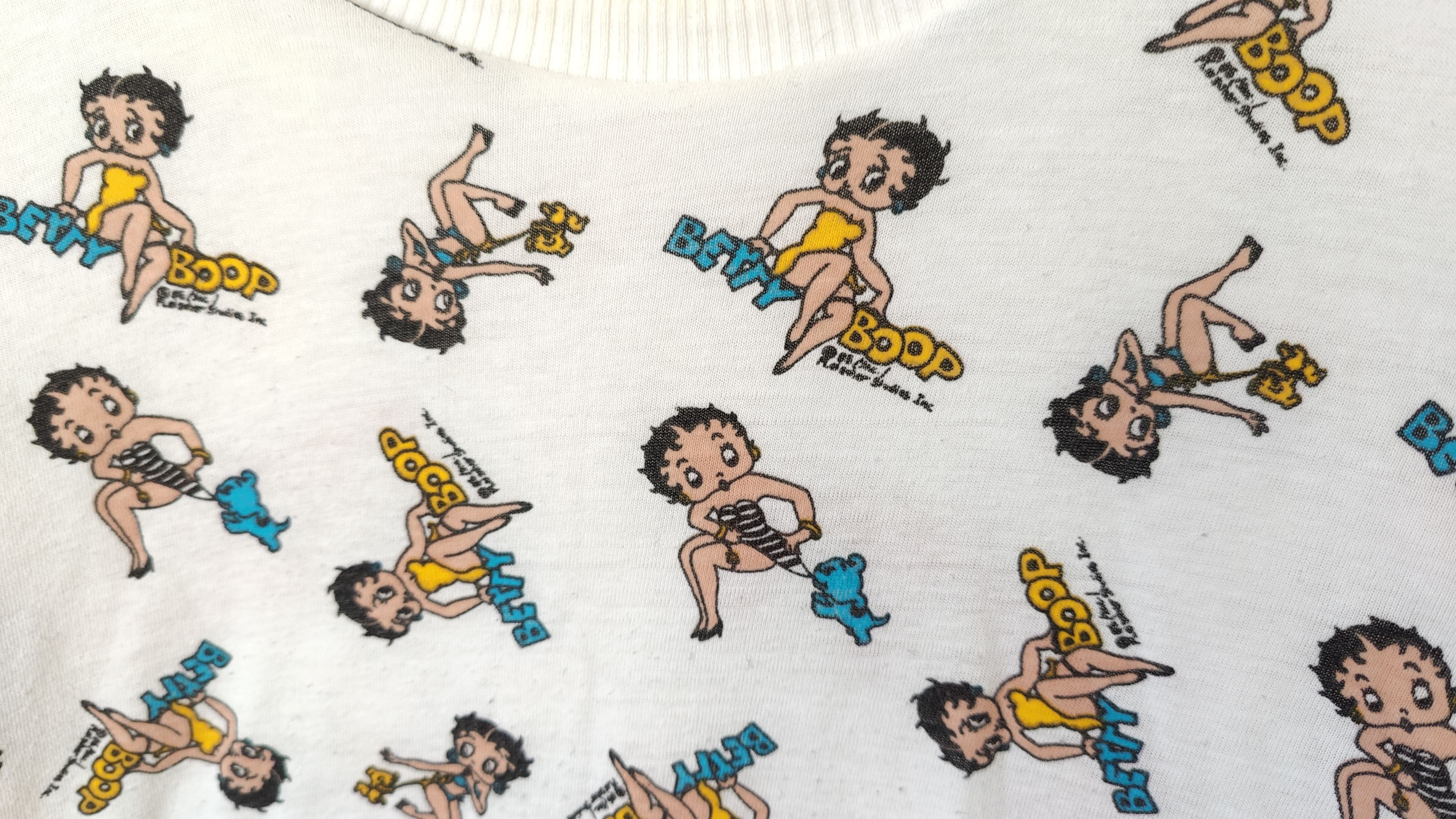 Vintage RARE Betty Boop 1985 Reversible AOP Vintage Sweatshirt Size US M / EU 48-50 / 2 - 9 Thumbnail