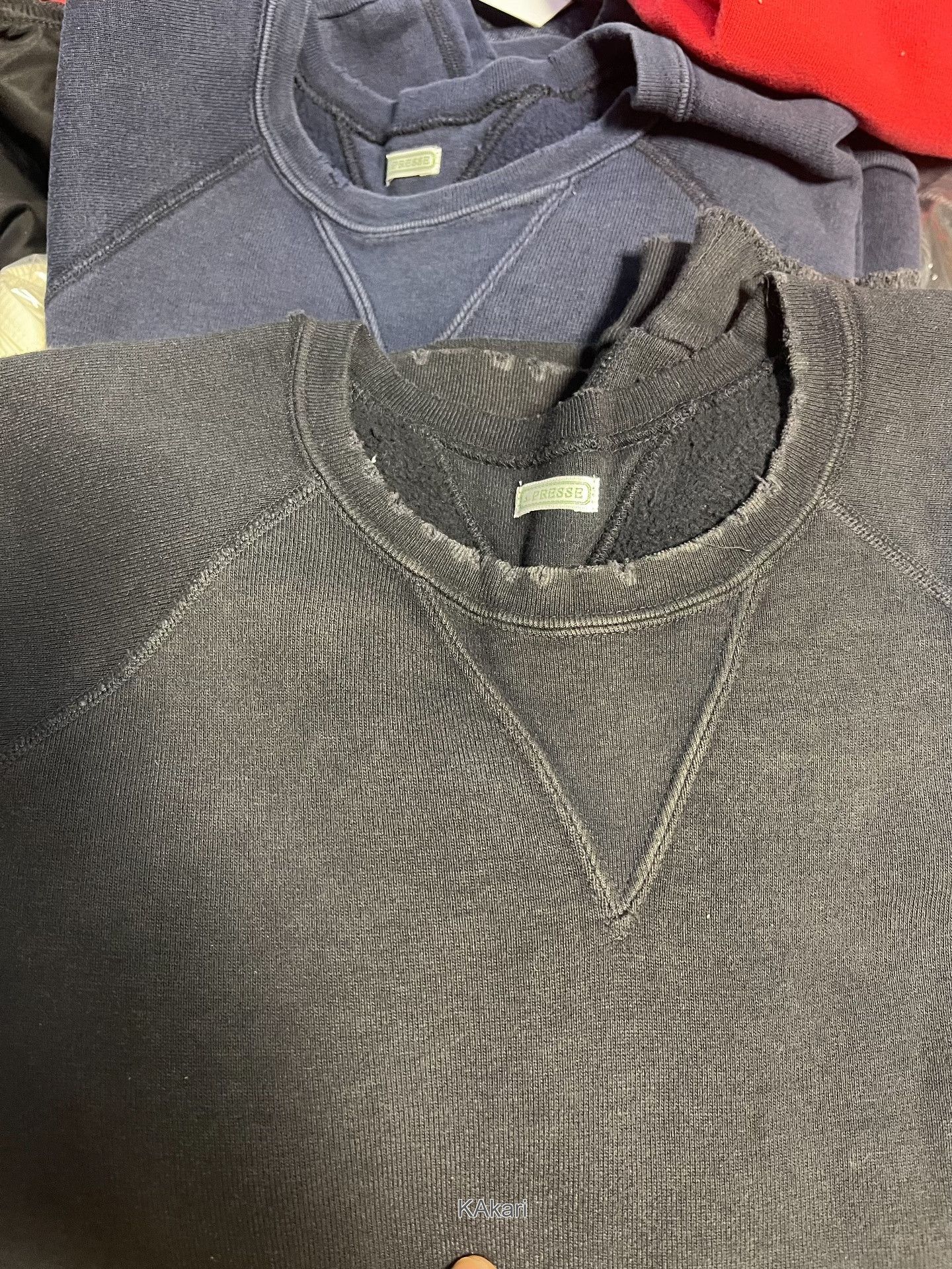 A.PRESSE A.PRESSE Vintage Double V Sweatshirt Size US L / EU 52-54 / 3 - 3 Thumbnail
