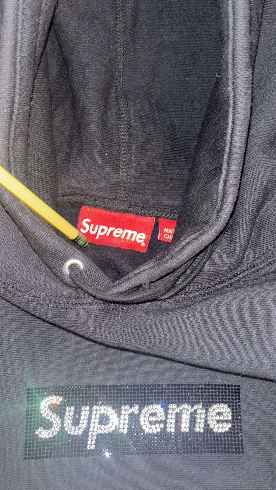 Supreme × Swarovski Supreme x Swarvonski Box Logo Hoodie FW19 Size US M / EU 48-50 / 2 - 5 Thumbnail