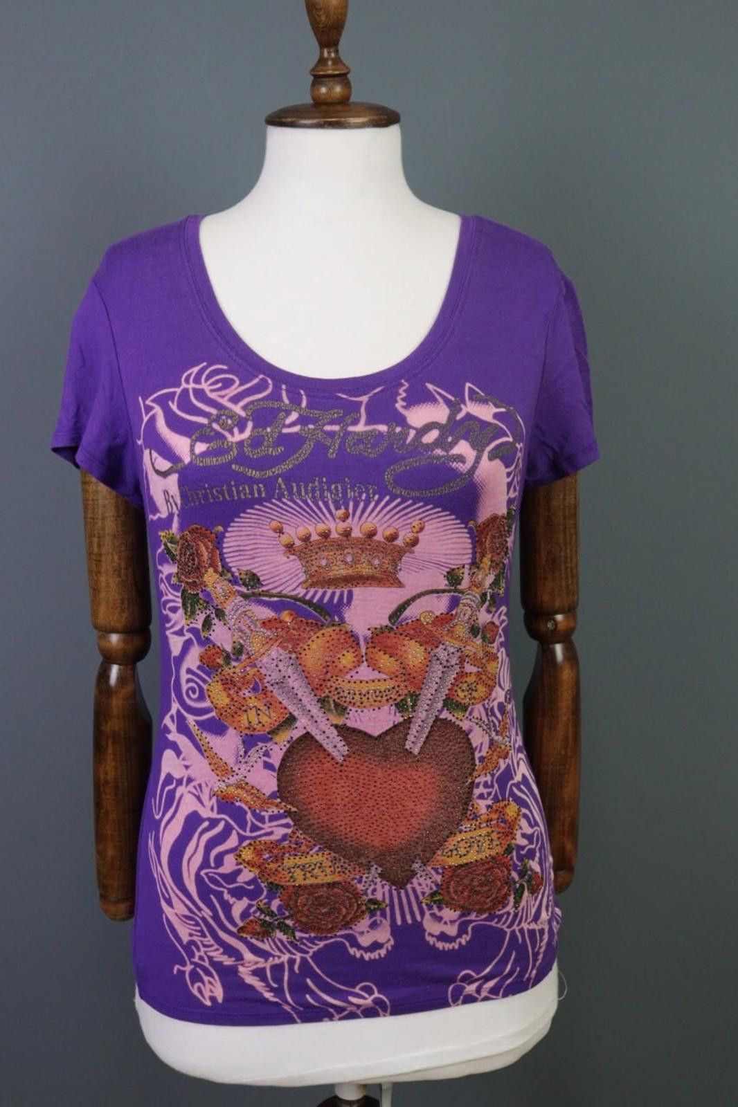 Ed Hardy Ed Hardy by Christian Audigier Fire Printed Tunic Shirt Size M / US 6-8 / IT 42-44 - 1 Thumbnail