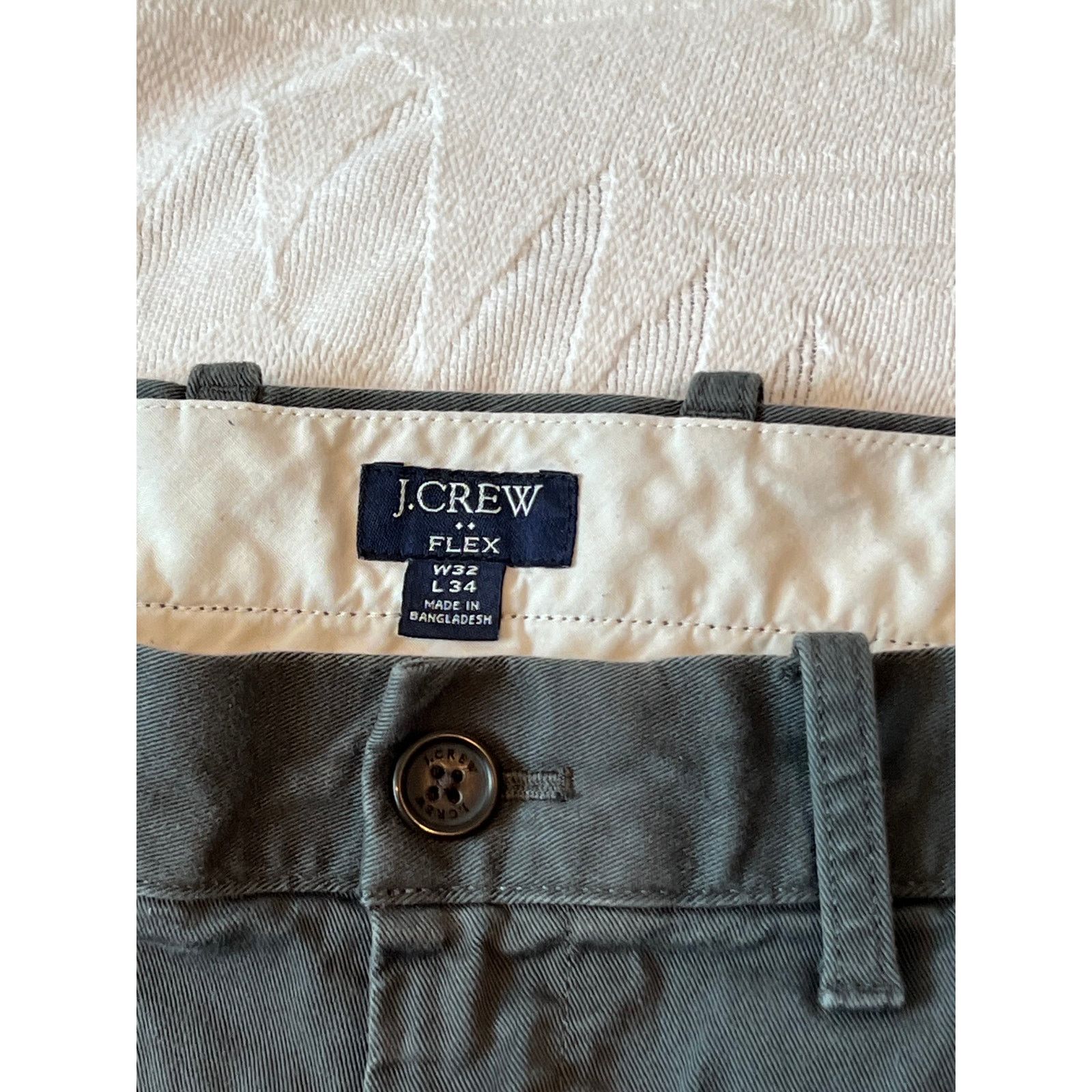 J.Crew J Crew Flex Flat Front Straight Chinos Mens 32X34 Size US 32 / EU 48 - 3 Thumbnail