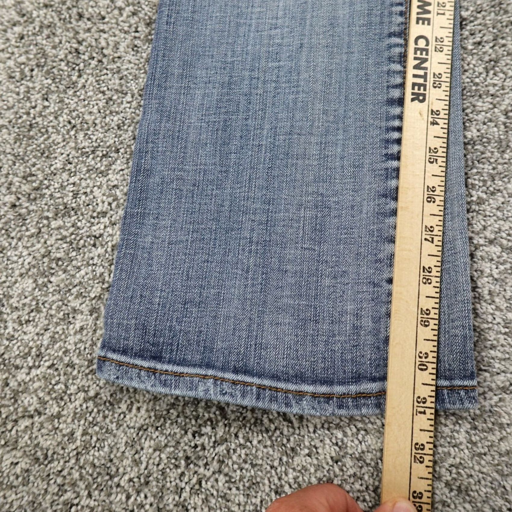 Vintage VIGOSS Jeans Women 9 Blue Denim Boot Flare Low Rise 5-Pocket Stretch Logo USA Western Cowboys Hippster Y2K Womens Jeans Size 30" / US 8 / IT 44 - 4 Thumbnail