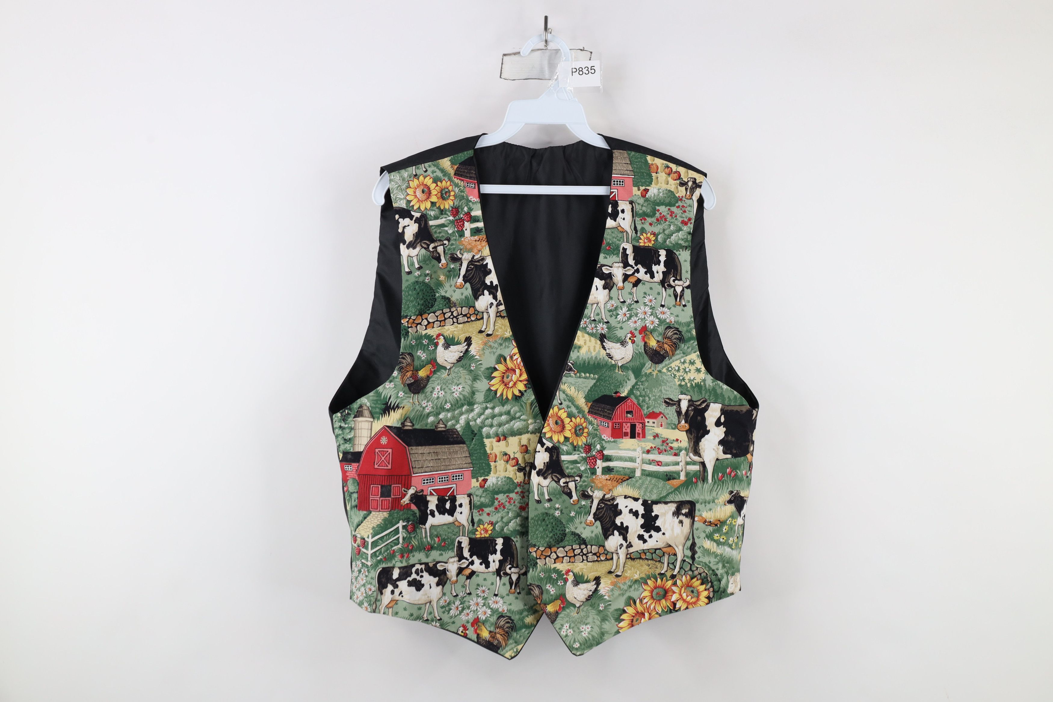 Vintage Vintage 90s Country Primitive Animal All Over Print Vest Size L / US 10 / IT 46 - 1 Thumbnail