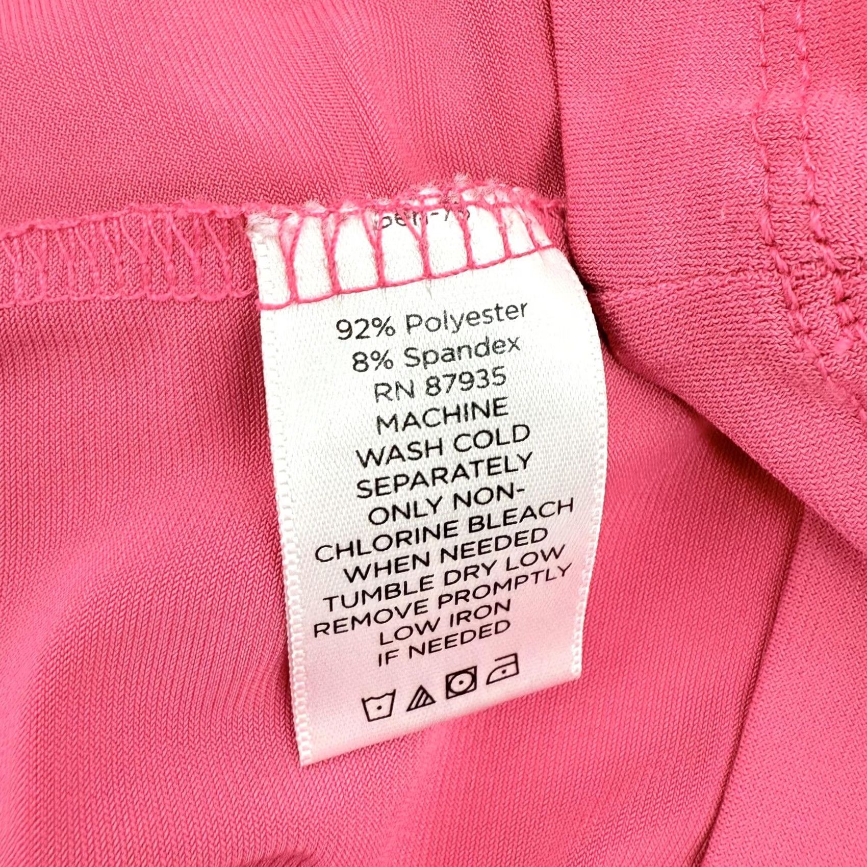 Vintage Susan Graver Shirt Womens Small Pink Stretch Crewneck Lattice Sleeve Top A224317 Size S / US 4 / IT 40 - 6 Thumbnail