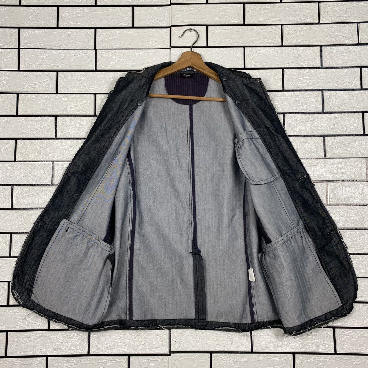Japanese Brand 📌Vintage Hickory Chore Striped Jacket Otarie Issey Miyake Size US L / EU 52-54 / 3 - 14 Thumbnail