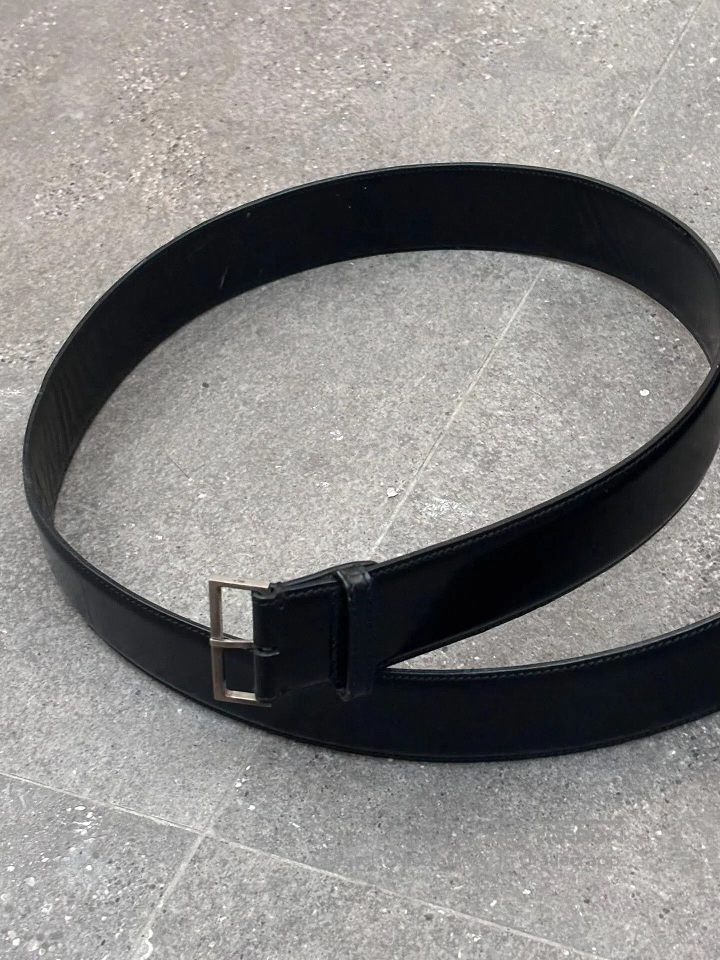 Dior minimalist black leather belt by Dior. Size ONE SIZE - 1 Thumbnail