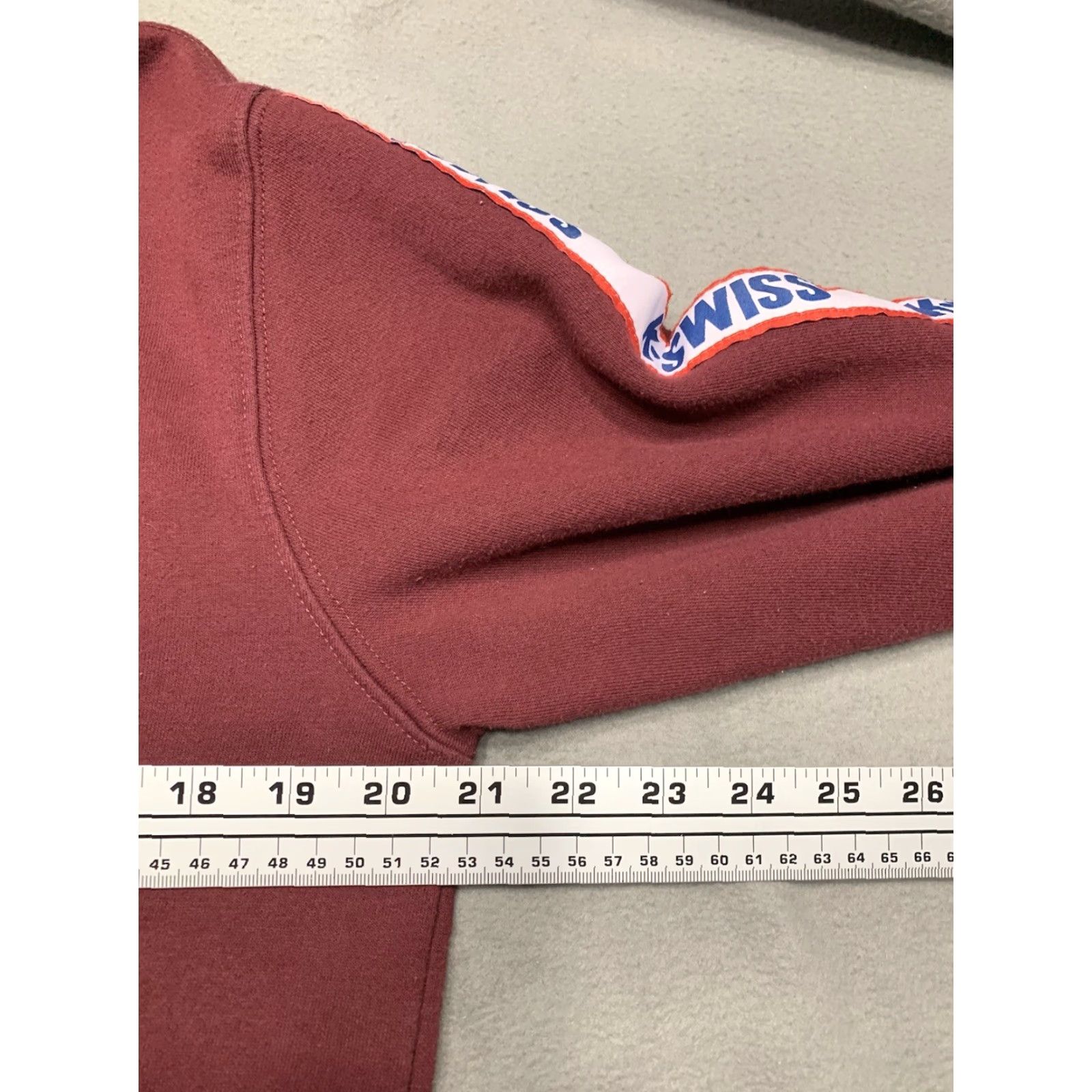K-Swiss K-Swiss Mens Hoodie Pullover Maroon Size S Cool Athletic Unisex? (Note: This is incorrect) Size US S / EU 44-46 / 1 - 4 Thumbnail