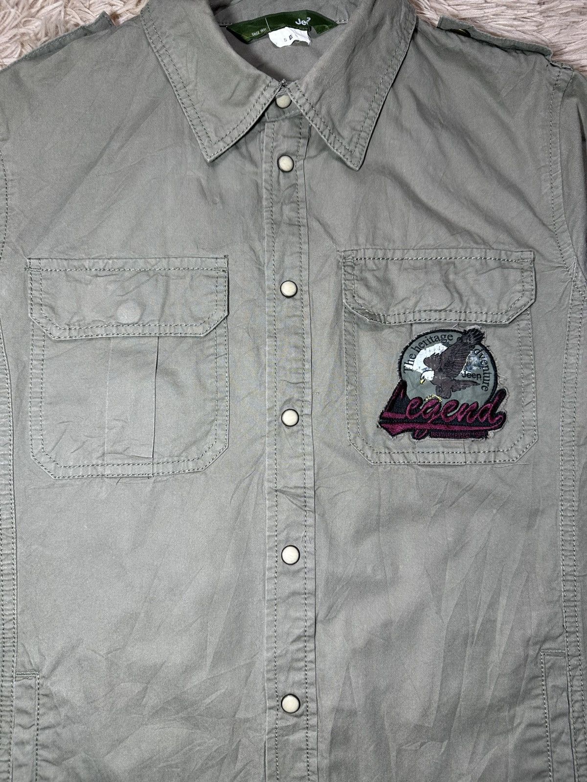 Jeep Jeep utility shirt is a vintage button-up Size US M / EU 48-50 / 2 - 9 Thumbnail