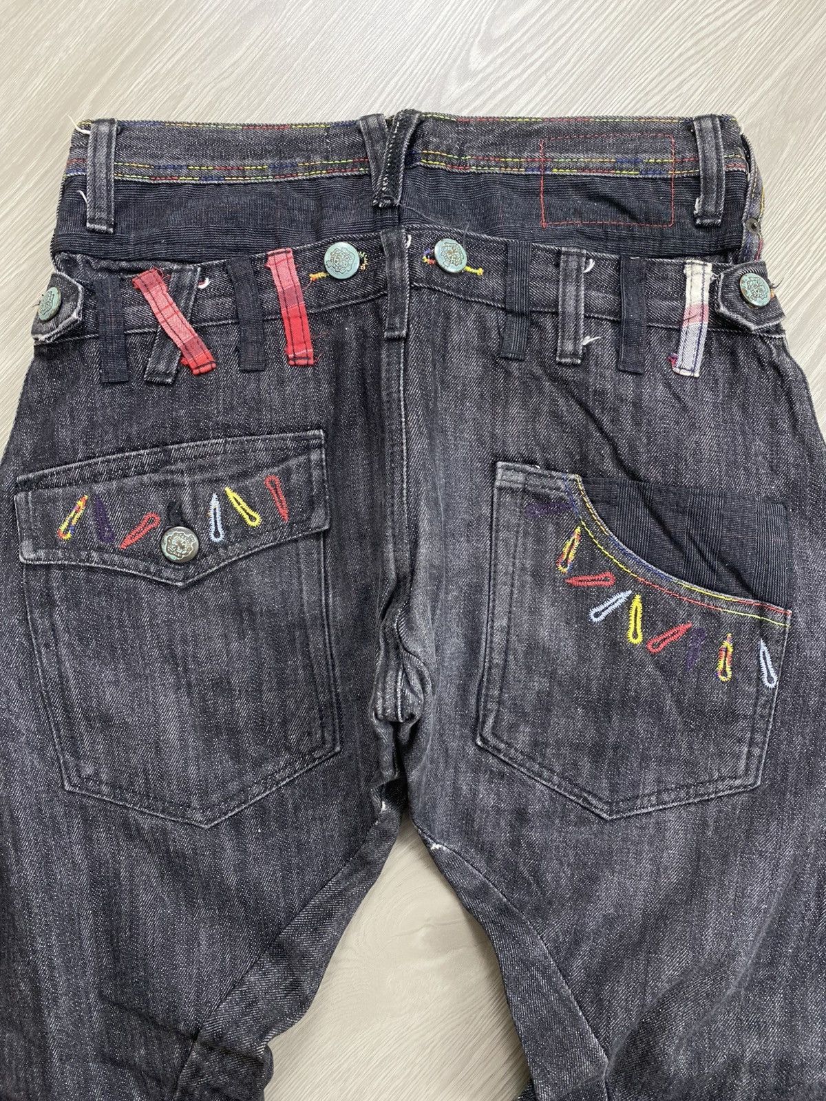 Number (N)ine 🇯🇵2000s Breathmint Double Waist Punk Multipocket Y2K Jeans Size US 29 - 19 Thumbnail