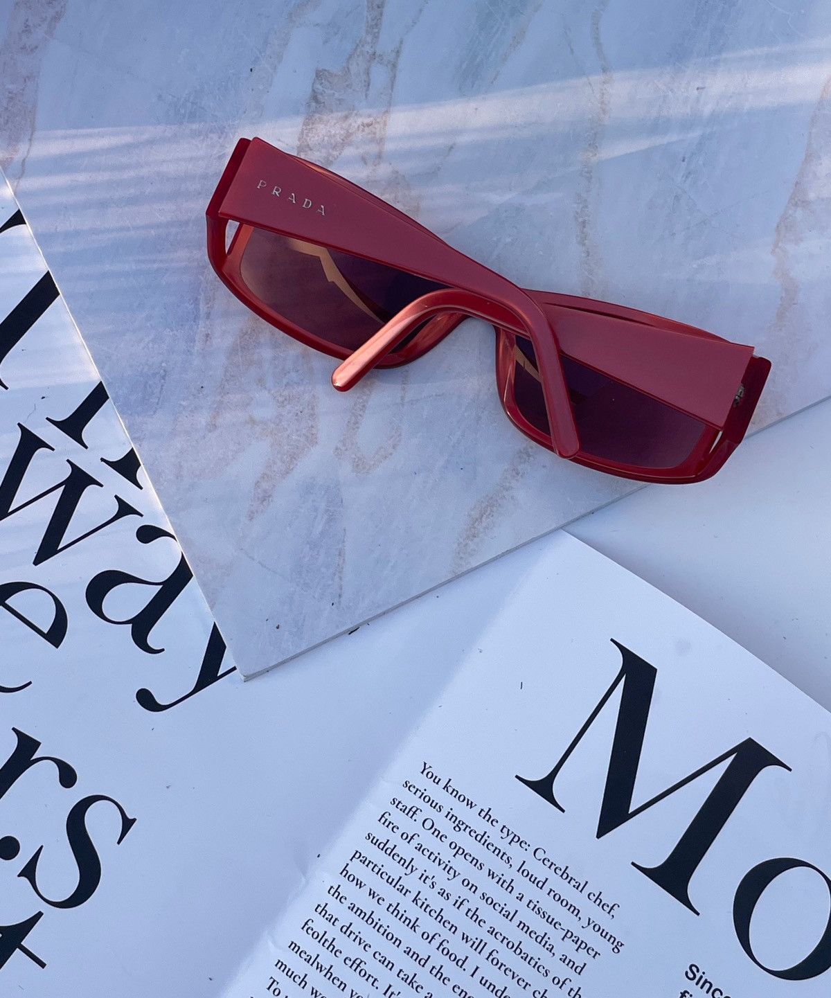 Prada Prada vintage red sunglasses SPR01F Size ONE SIZE - 2 Thumbnail