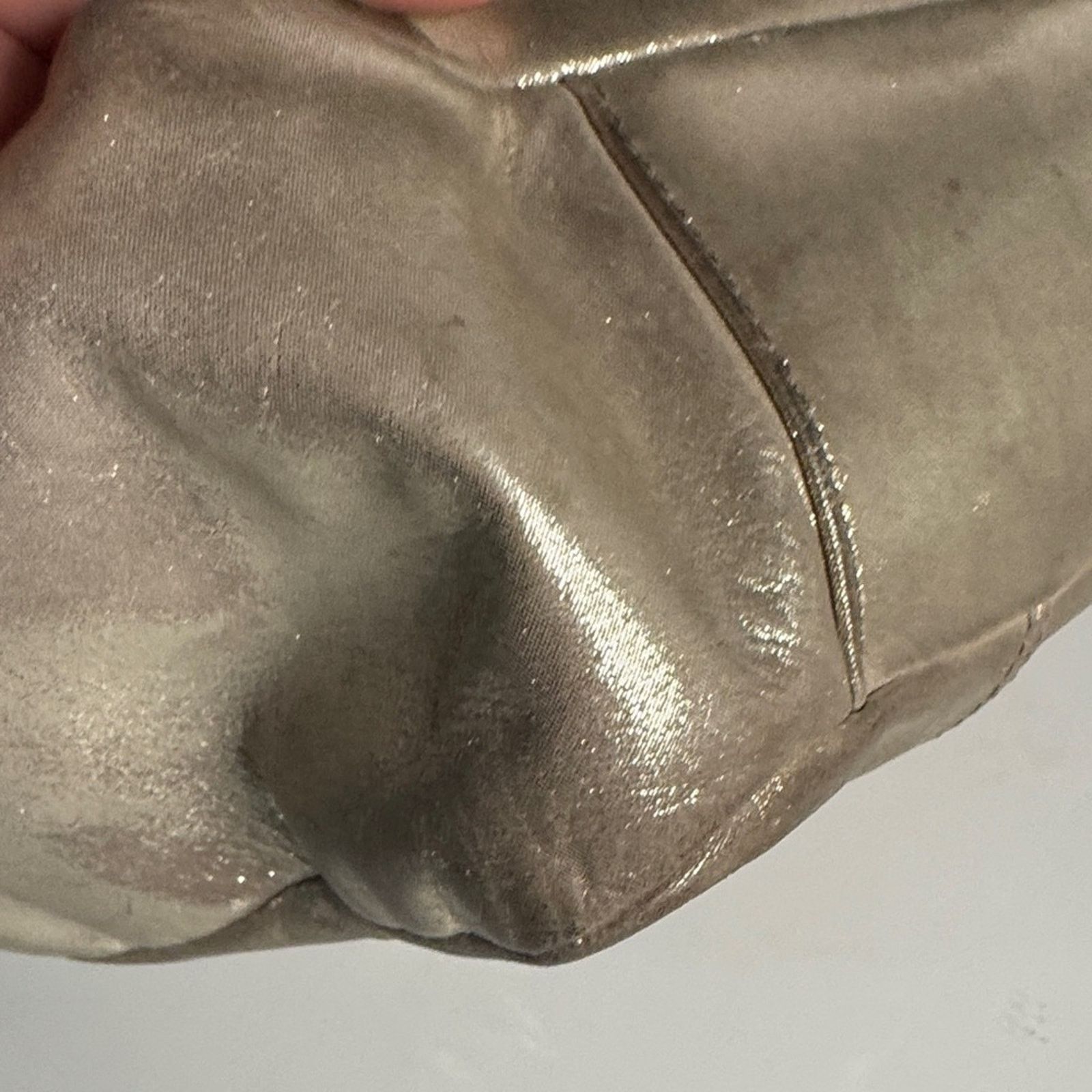 Coach Coach Metallic Leather Tote Bag – Champagne Gold Size ONE SIZE - 4 Thumbnail