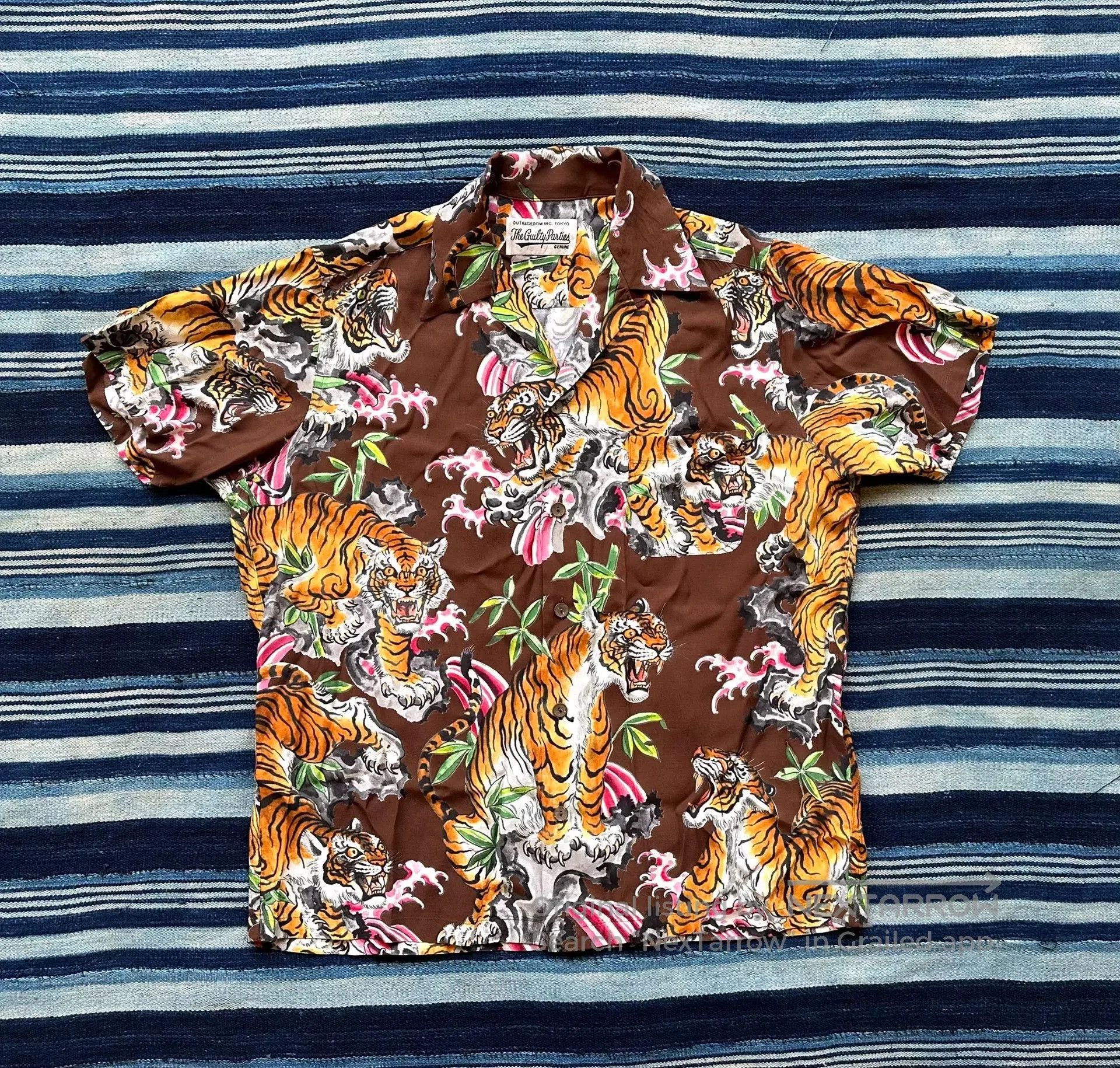wacko maria tiger print hawaiian shirt.