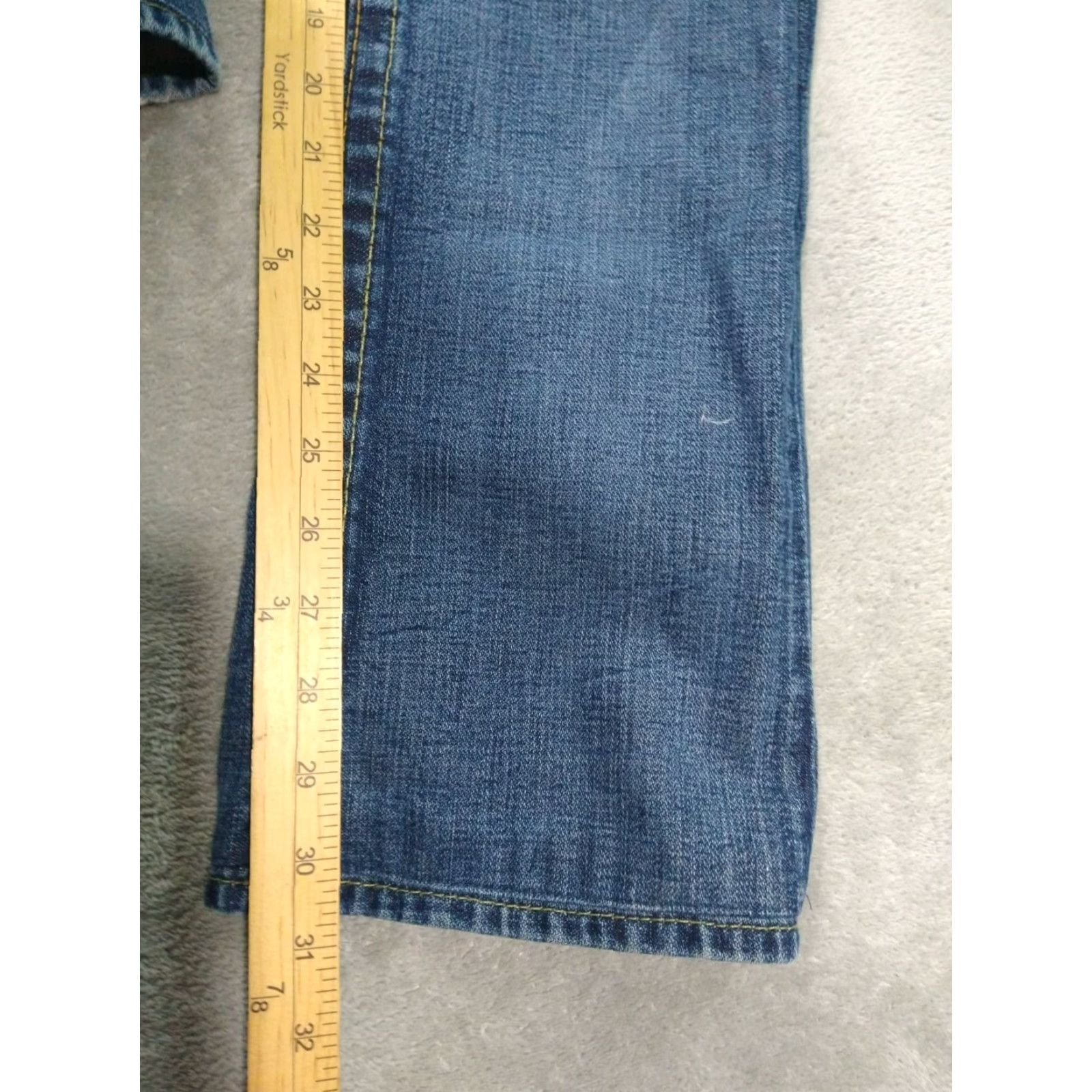 True Religion True Religion Jeans Womens 28 Blue Denim Billy Bootcut 5-Pocket Regular Inseam 30.5 in USA World Tour Vintage No Size 28" / US 6 / IT 42 - 5 Thumbnail