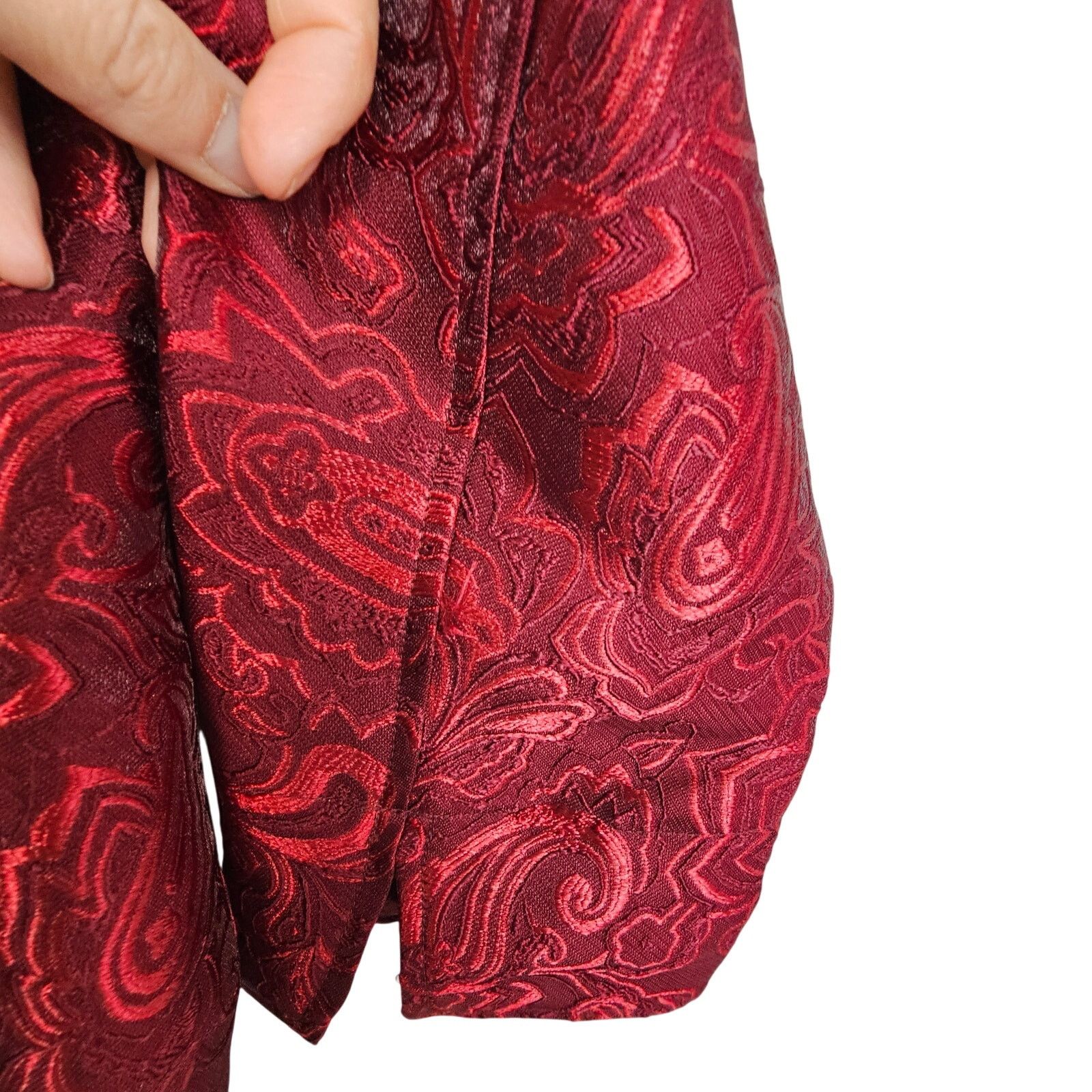 Coldwater Creek Coldwater Creek Womens Joy Melodies Paisley Brocade Jacket L Size L / US 10 / IT 46 - 4 Thumbnail
