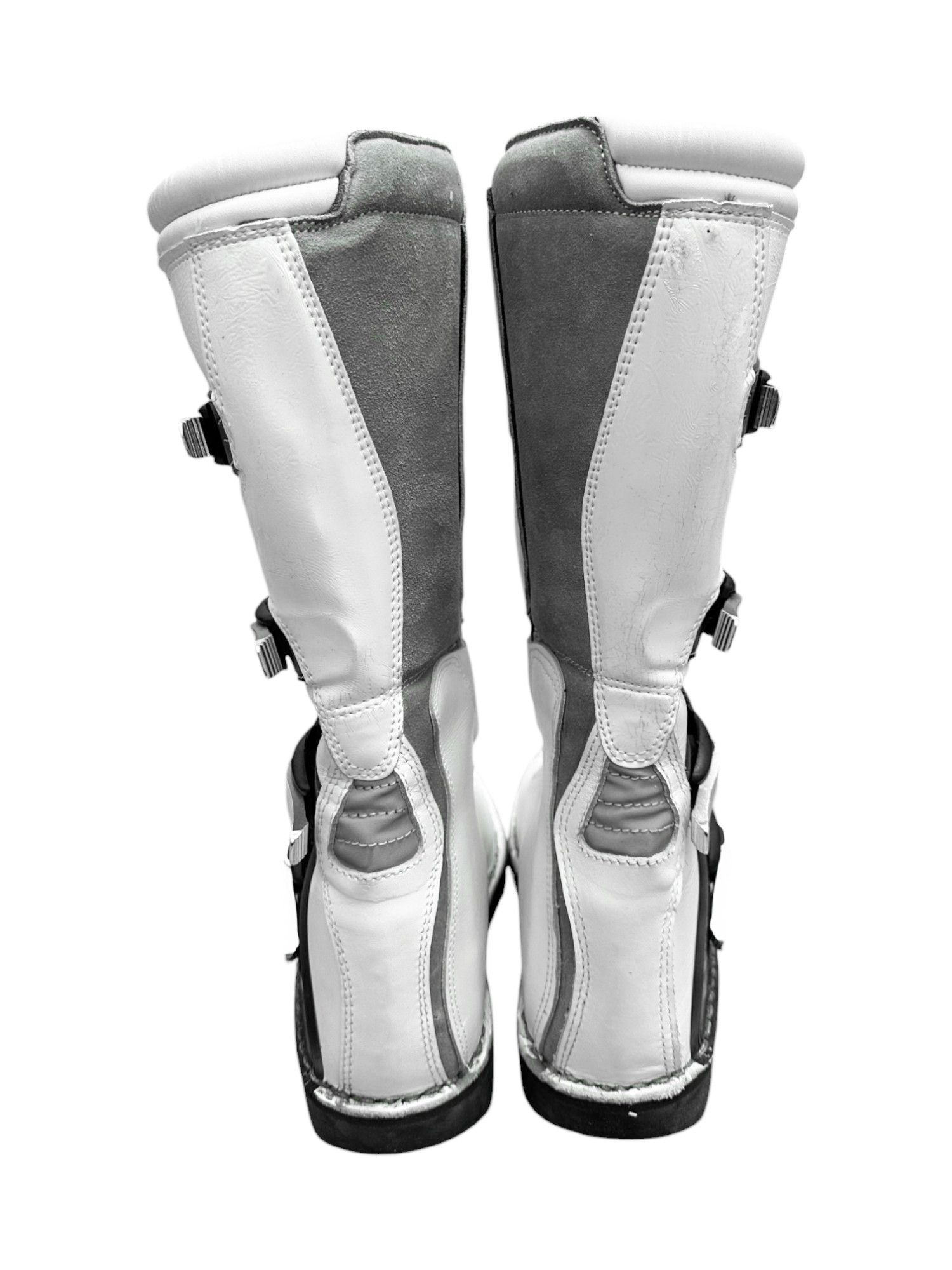 Dolce & Gabbana F/W 2003 Moto Cross White Boots Size US 5 / IT 35 - 5 Thumbnail