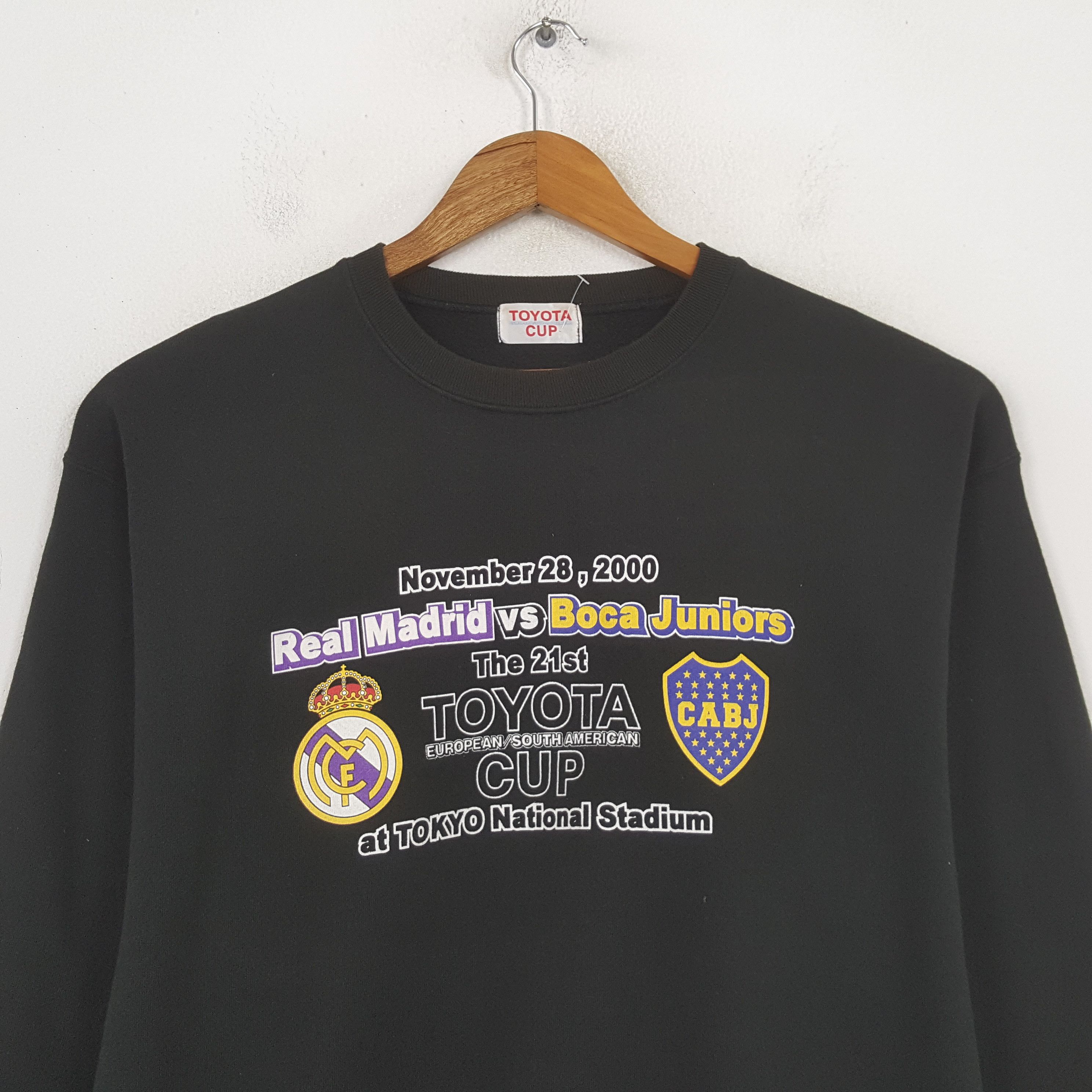 Vintage Vintage Real Madrid Vs Boca Junior Games Sweatshirt C302N6 Size US L / EU 52-54 / 3 - 2 Thumbnail