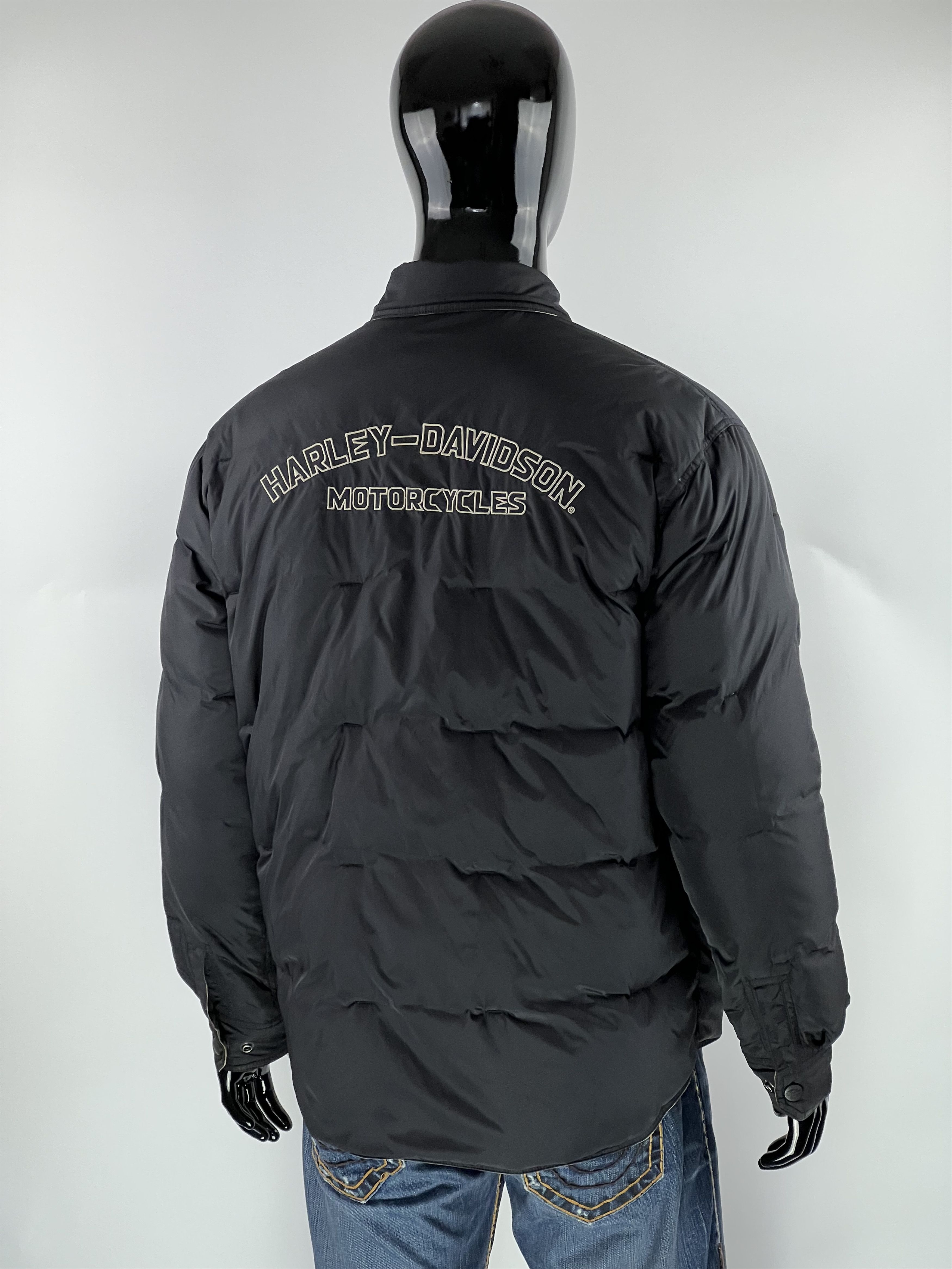 Harley Davidson Harley Davidson Men's Reversible Puffer Down Jacket Size M Size US M / EU 48-50 / 2 - 1 Thumbnail