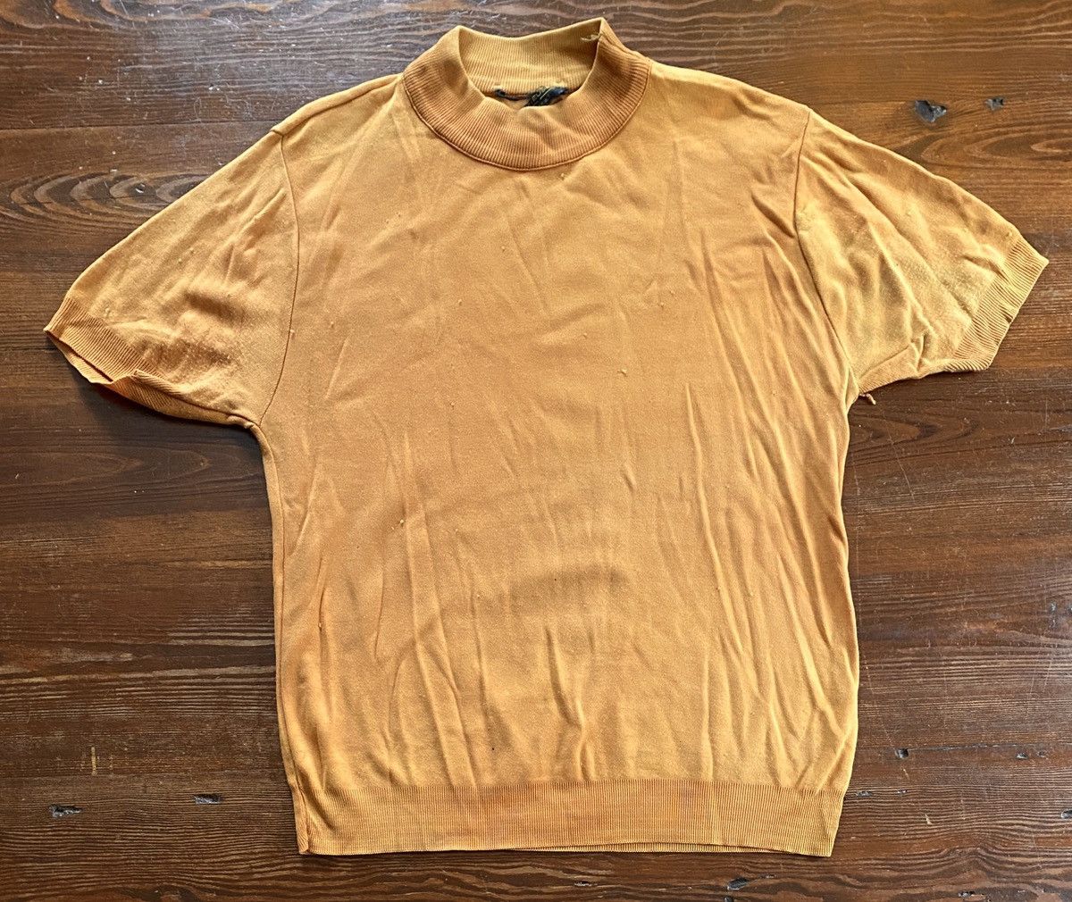 Retrofit × Van Heusen × Vintage Vintage 60’s Van Heusen Mod Mock Neck Poly Ringer Tee Shirt Size US M / EU 48-50 / 2 - 2 Thumbnail