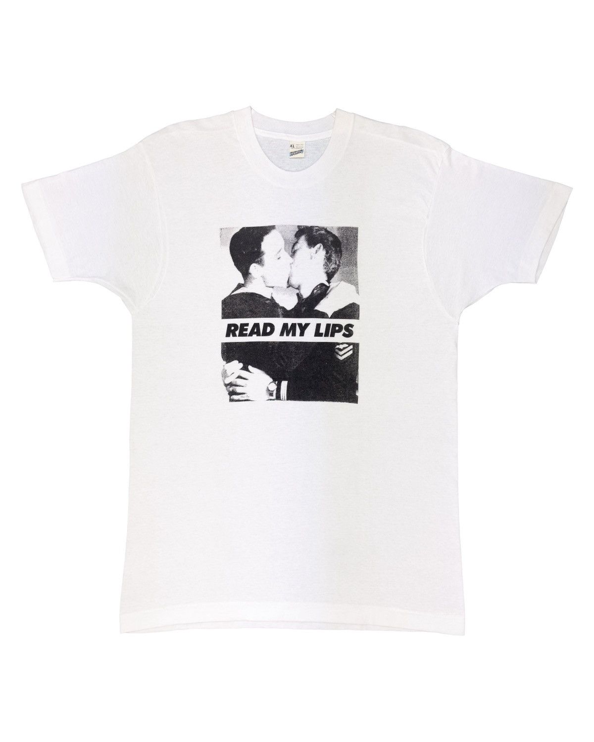 Vintage 80s Gran Fury Read My Lips LGBTQ+ T-shirt Size US M / EU 48-50 / 2 - 1 Thumbnail