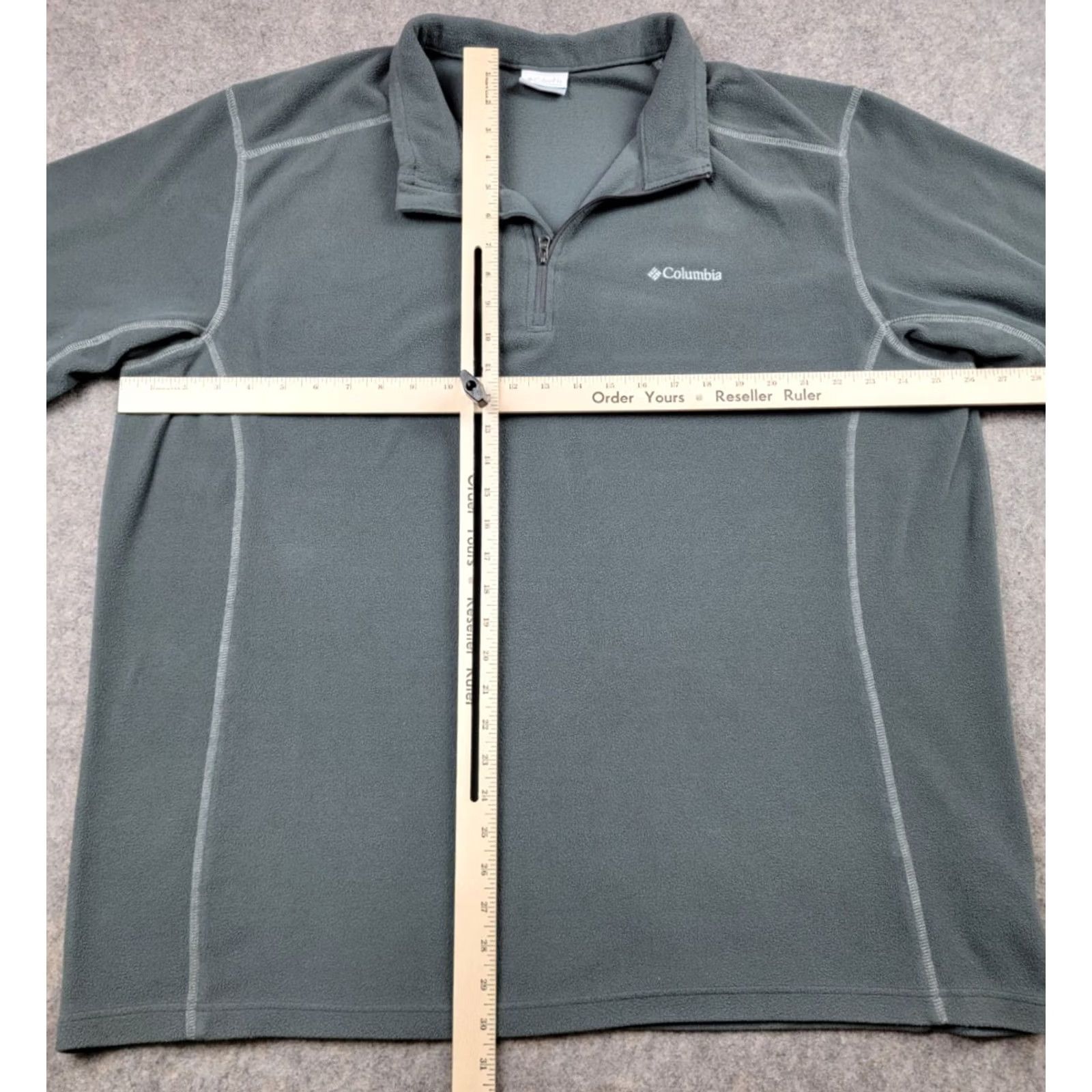 Logo 7 Columbia Fleece 1/4 Zip Pullover Mens 2XL Gray Outdoor Embroidered Logo Sweatshirt Shirt Size US XXL / EU 58 / 5 - 7 Thumbnail