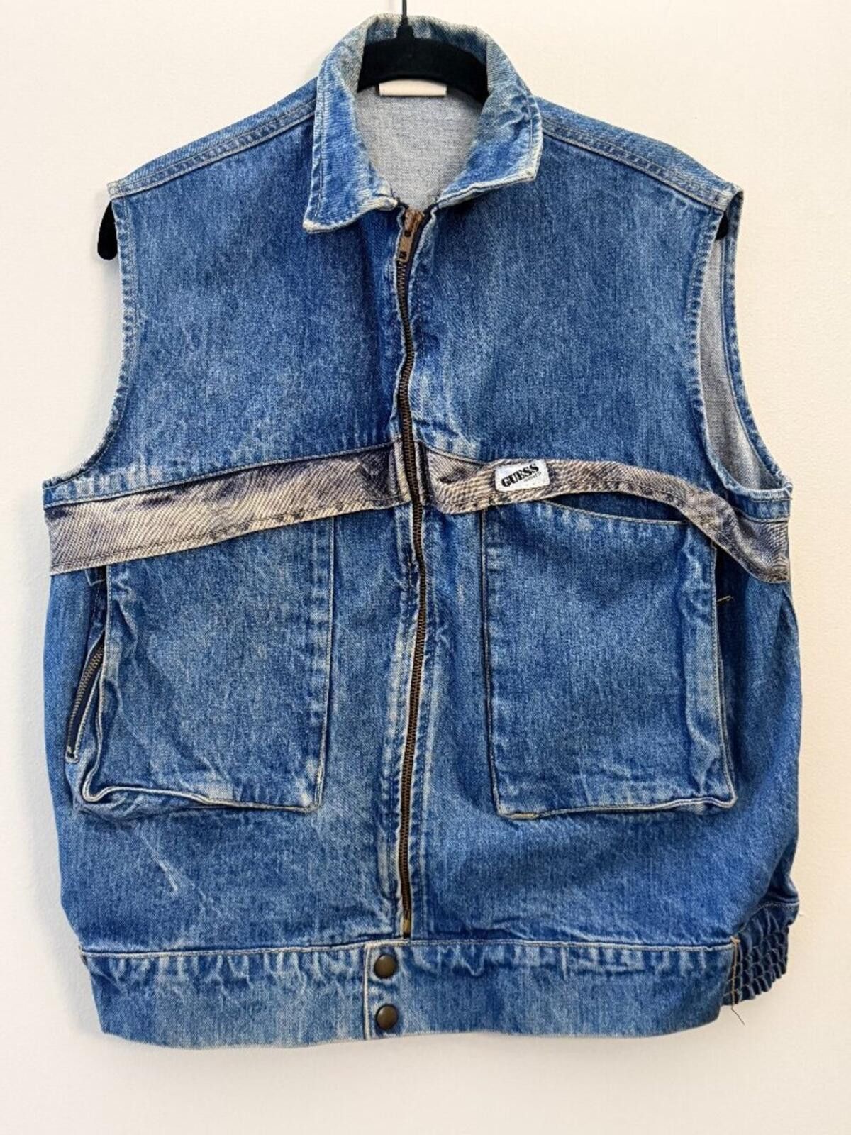 Guess VINTAGE 80'S GUESS DENIM SKATER VEST SMALL Size US S / EU 44-46 / 1 - 1 Thumbnail