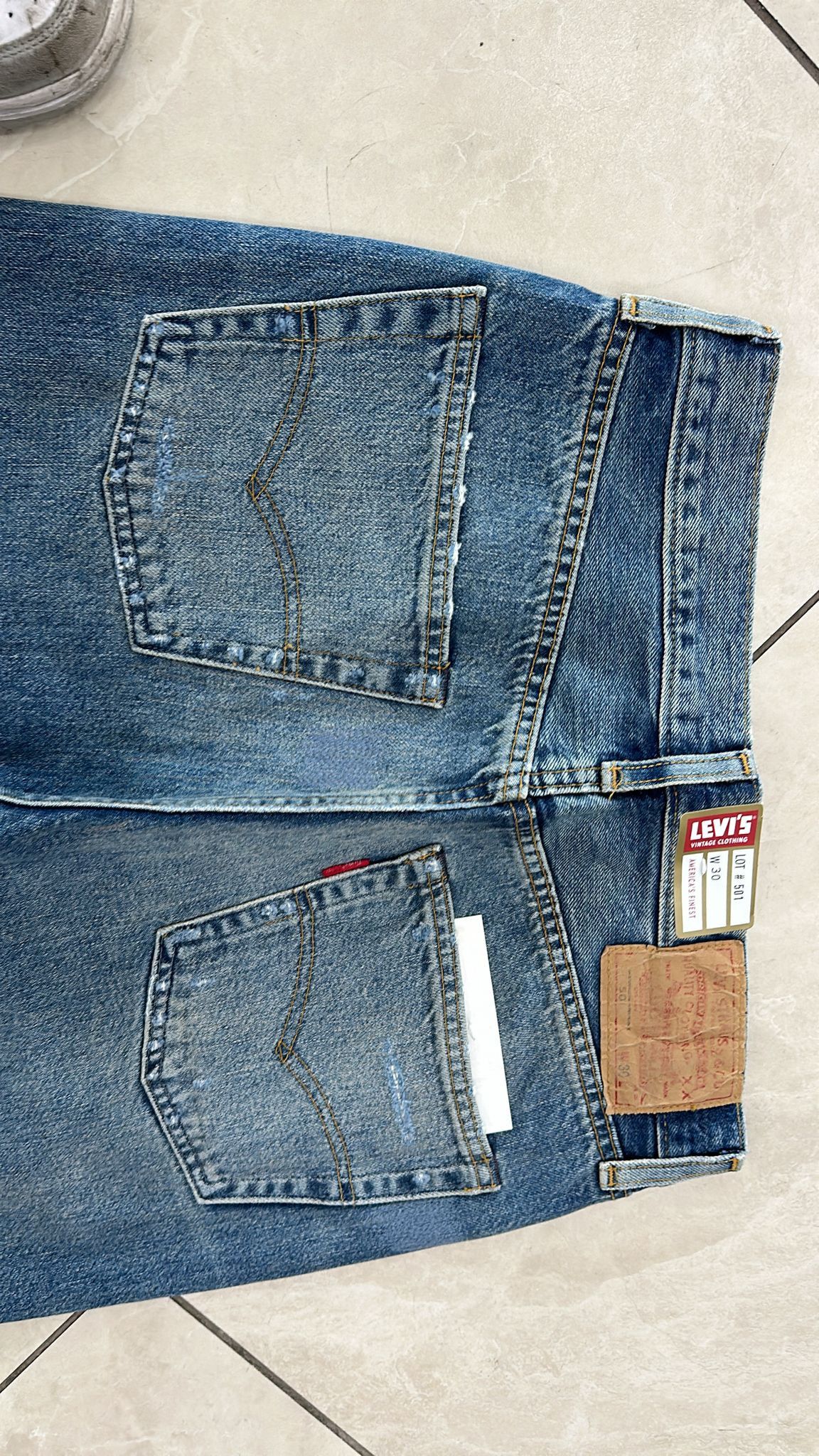 Levi's Vintage Clothing LVC Levi's Vintage Clothing 1984 501XX Tangled Web Jeans Size US 30 / EU 46 - 6 Thumbnail