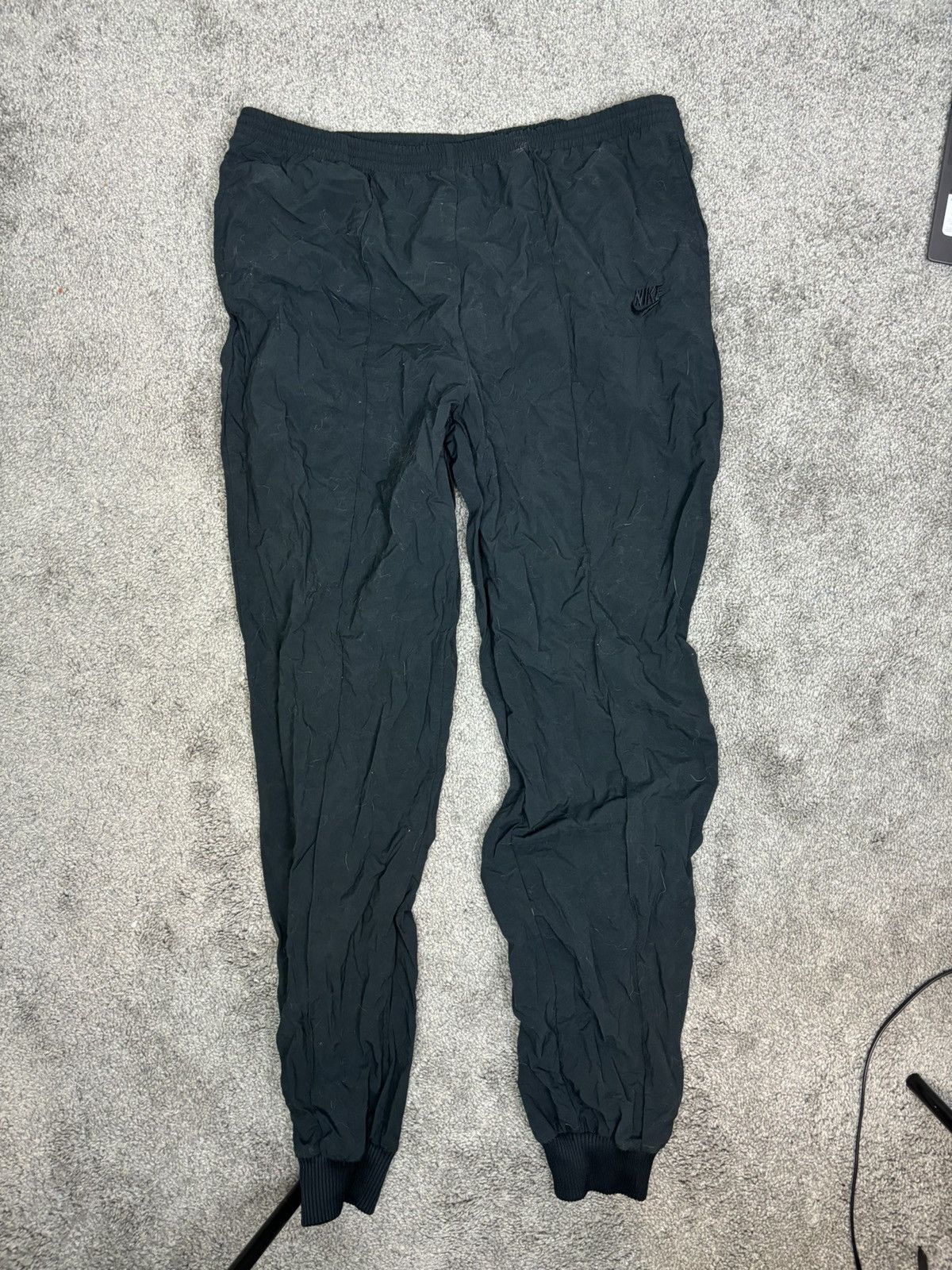 Nike × Vintage Vintage 80s black nike track pants Size US 35 - 4 Thumbnail