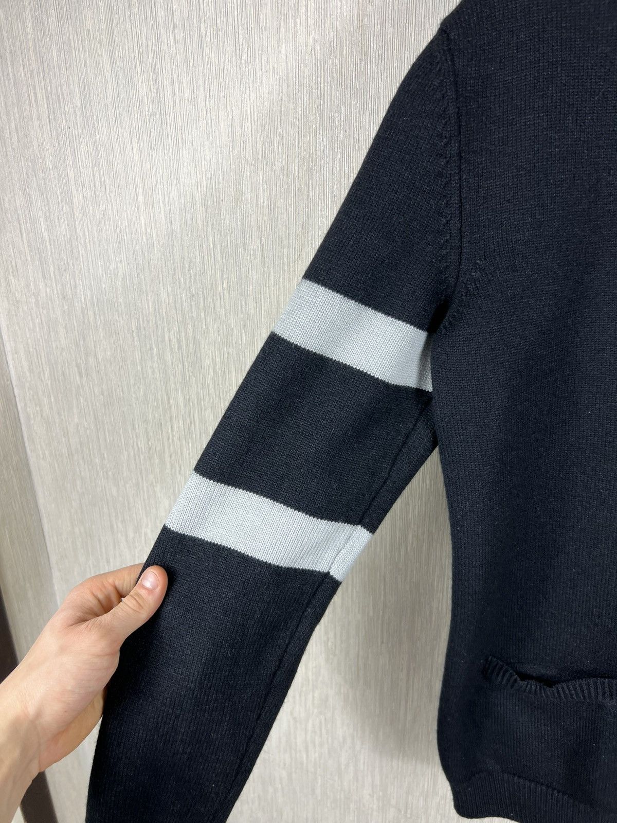 Gucci Vintage Gucci Tom Ford collage cardigan sweater logo striped Size US L / EU 52-54 / 3 - 10 Thumbnail