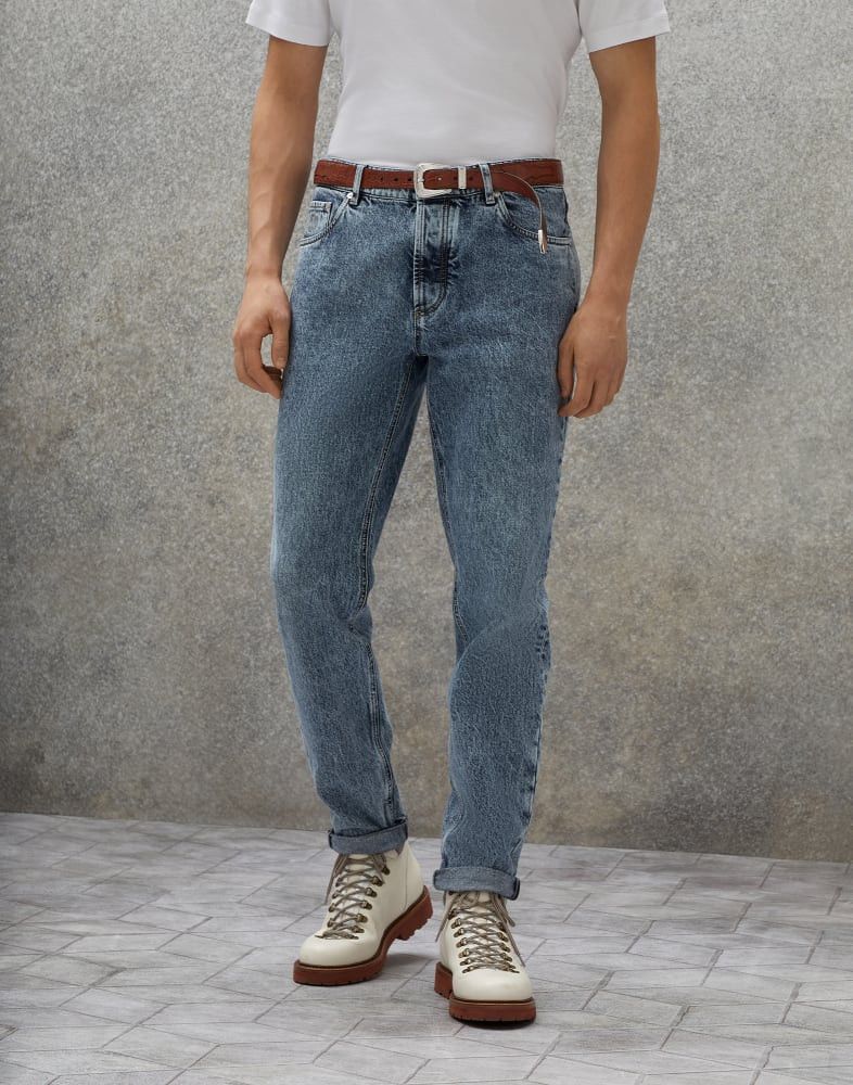 Brunello Cucinelli o1w1db10924 Denim Pants in Dark Blue Size US 36 / EU 52 - 1 Preview