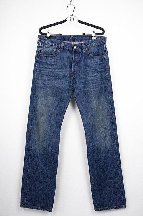 Levi's Levi’s 501 Straight Fit Jeans Blue Denim - Size 33×32 Size US 33 - 2 Thumbnail