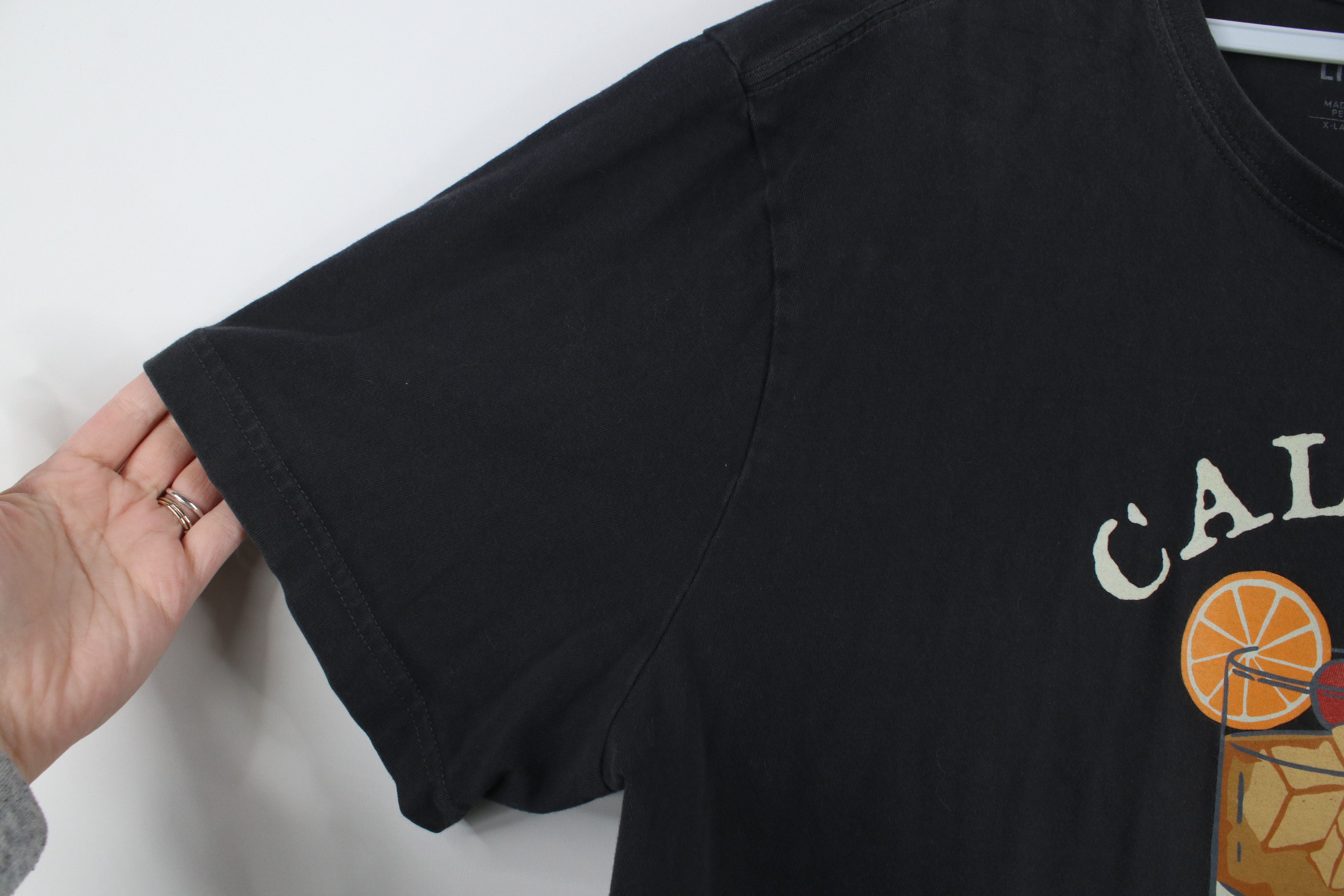 Life is Good × Vintage Life Is Good Crusher Call Me Old Fashioned T-Shirt Dark Gray Size US XL / EU 56 / 4 - 8 Thumbnail