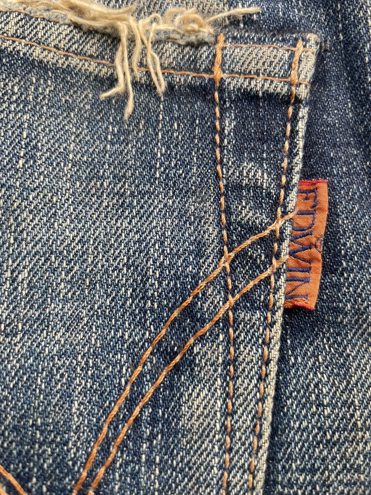 Edwin × Vintage Vintage Edwin 505zxx Selvedge Distressed Denim Size US 32 / EU 48 - 23 Thumbnail