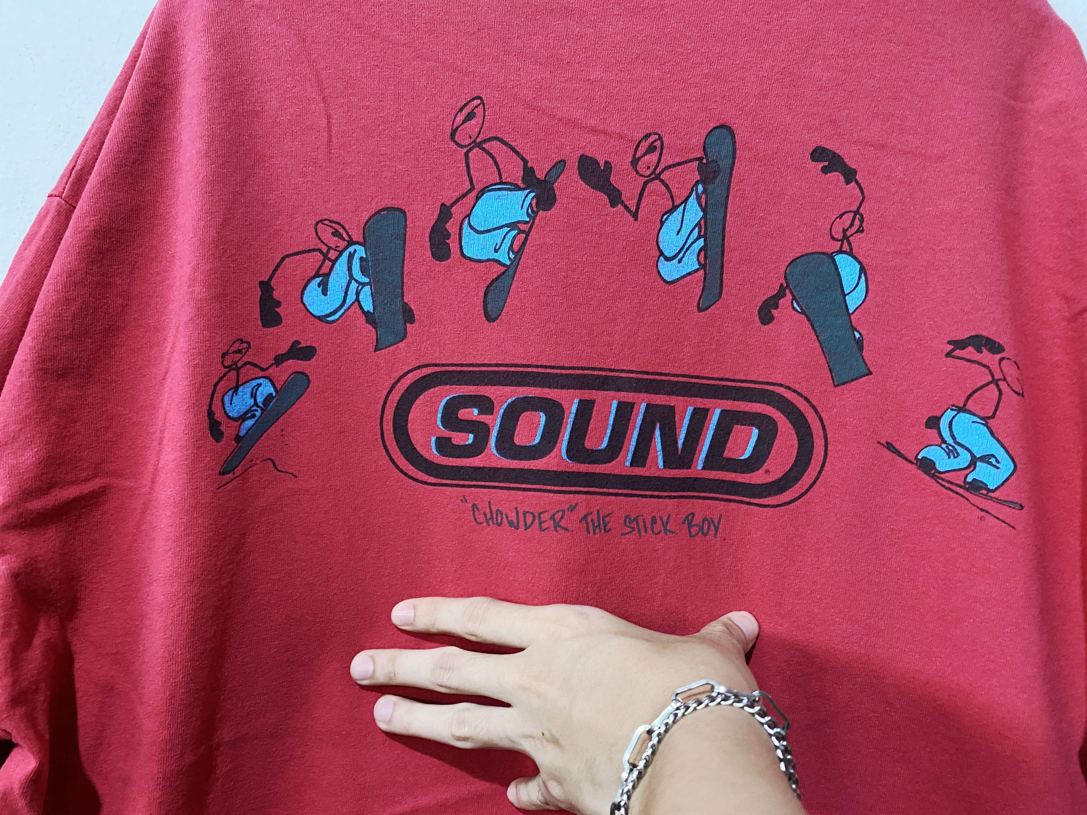 Vintage Vnitage SOUND Snowboard Shirt Size US XL / EU 56 / 4 - 2 Thumbnail