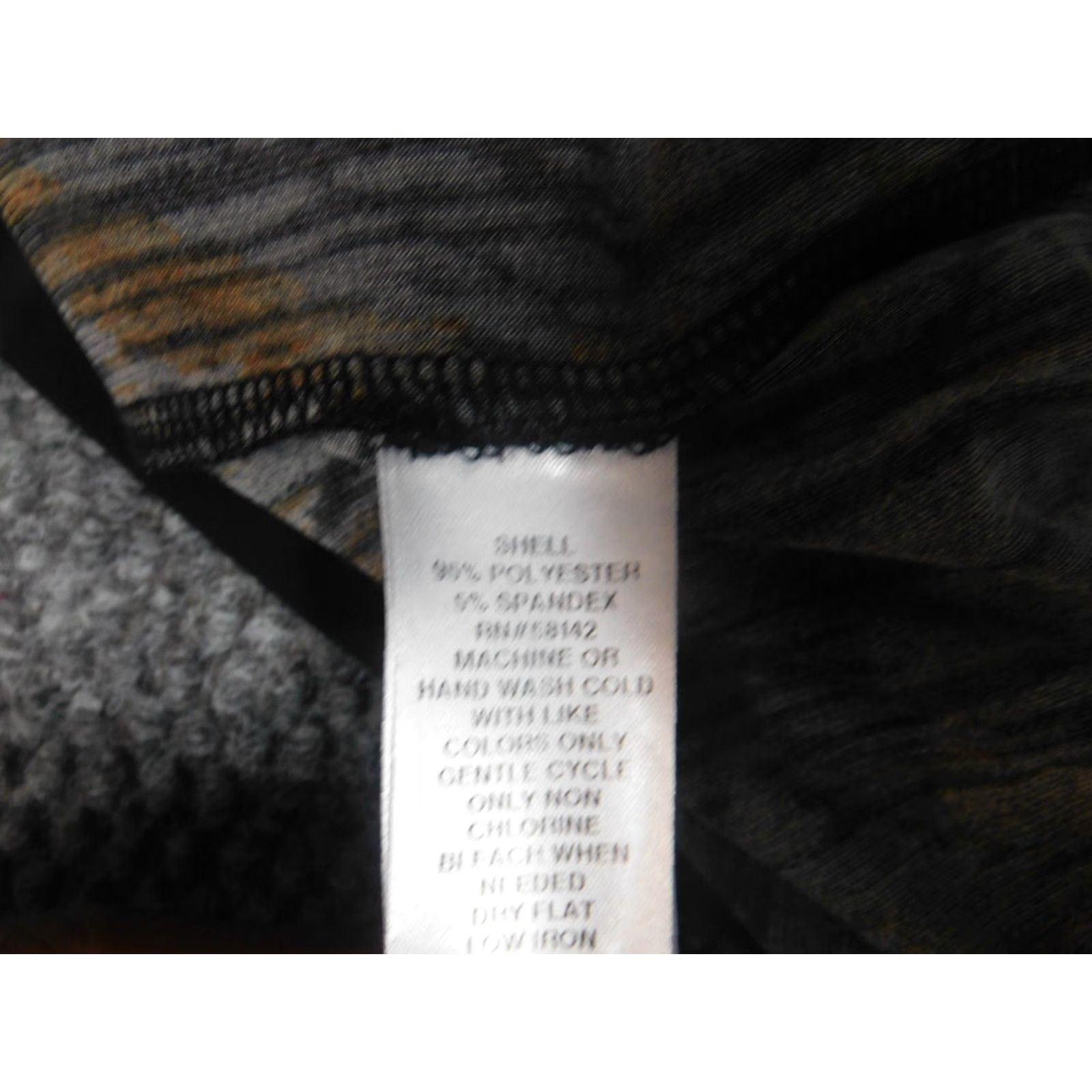 Vintage London Times Womens Dress A-Line Dress 8 Black Long Puff Sleeve Crew Neck Zip Knit Polyester Crochet Stretch Designer Summer Regular Women Size M / US 6-8 / IT 42-44 - 7 Thumbnail