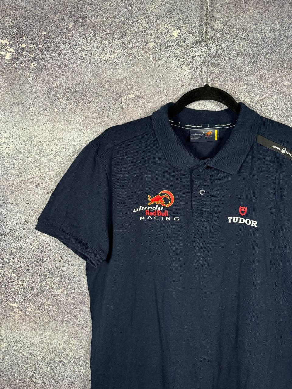 Formula 1 × Red Bull Sail Racing ARBR Polo Red Bull Blue Tee Men's F-1 Large Size US L / EU 52-54 / 3 - 3 Thumbnail