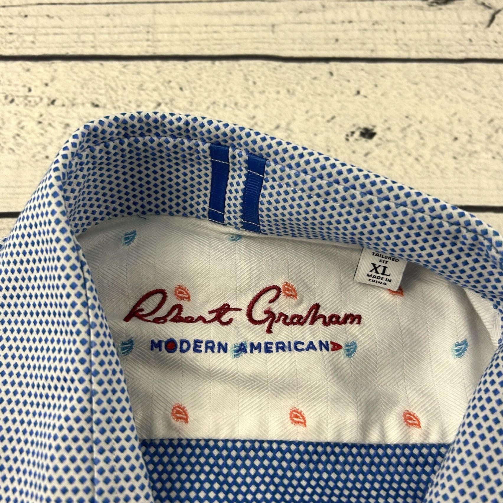 Robert Graham Robert Graham Long Sleeve Button-Up Shirt Men's XL Blue Size US XL / EU 56 / 4 - 2 Thumbnail